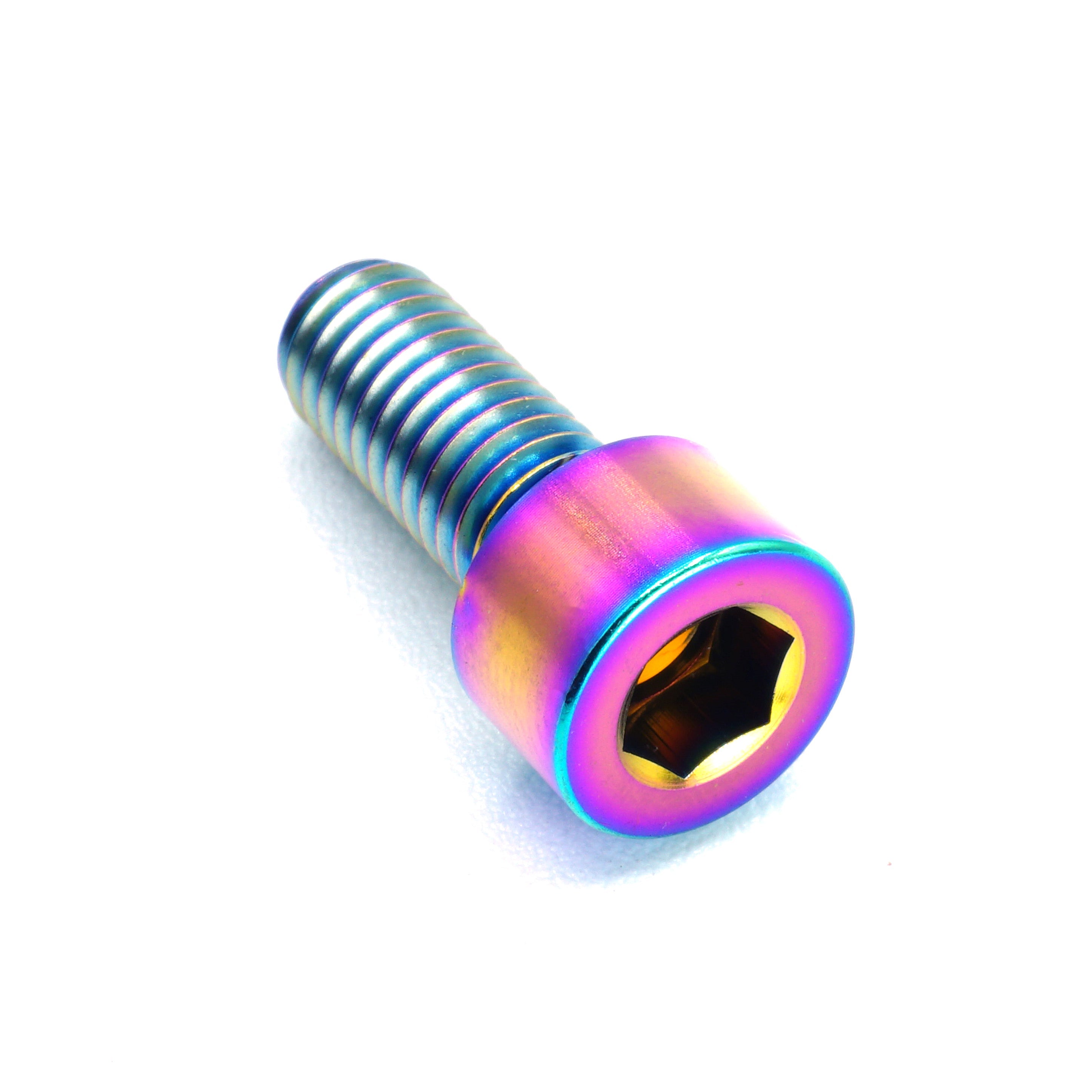 M6 x 1.00 x 15mm Titanium Socket Cap Bolt in polished finish