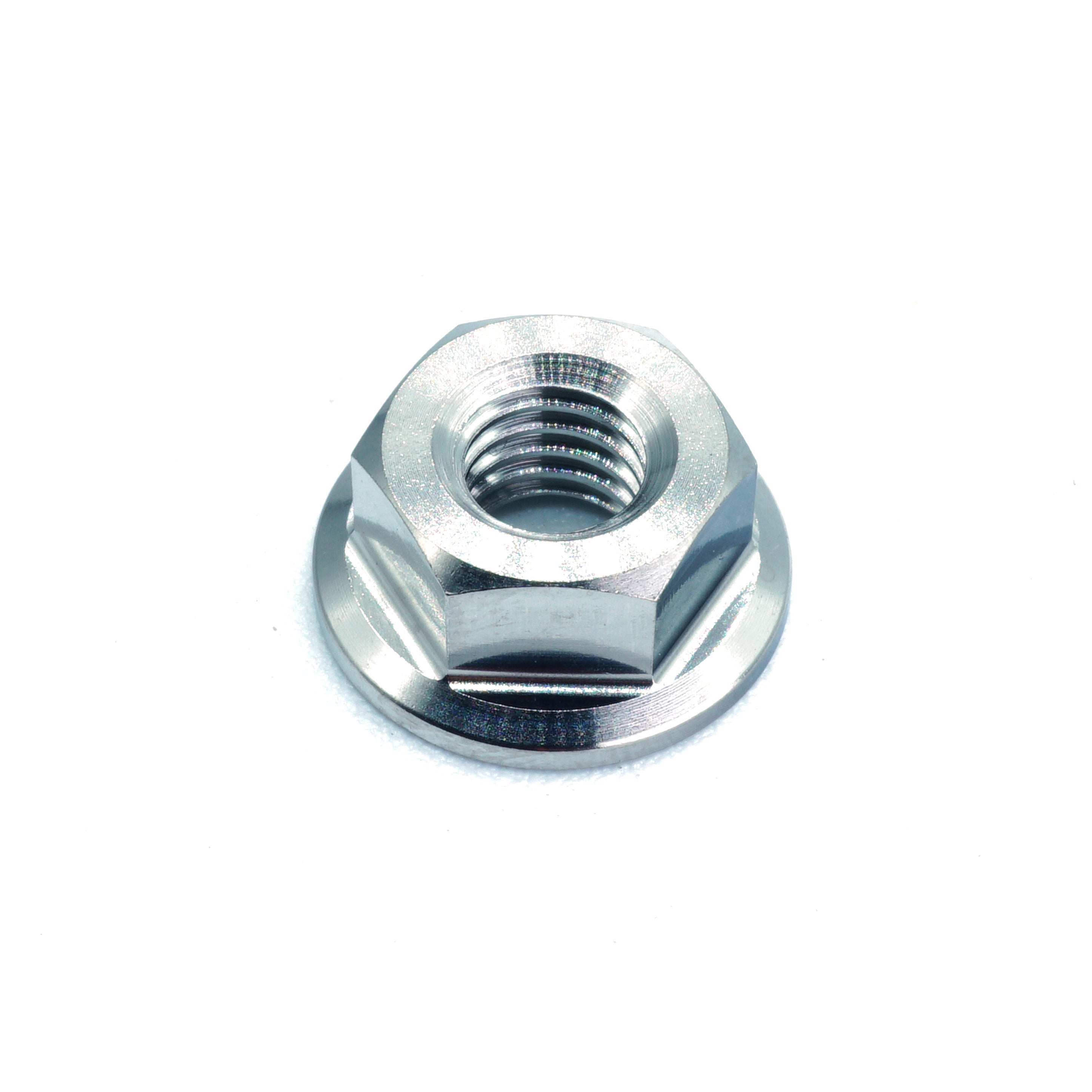 M6 x 1.00 Titanium Nut in Polished finish