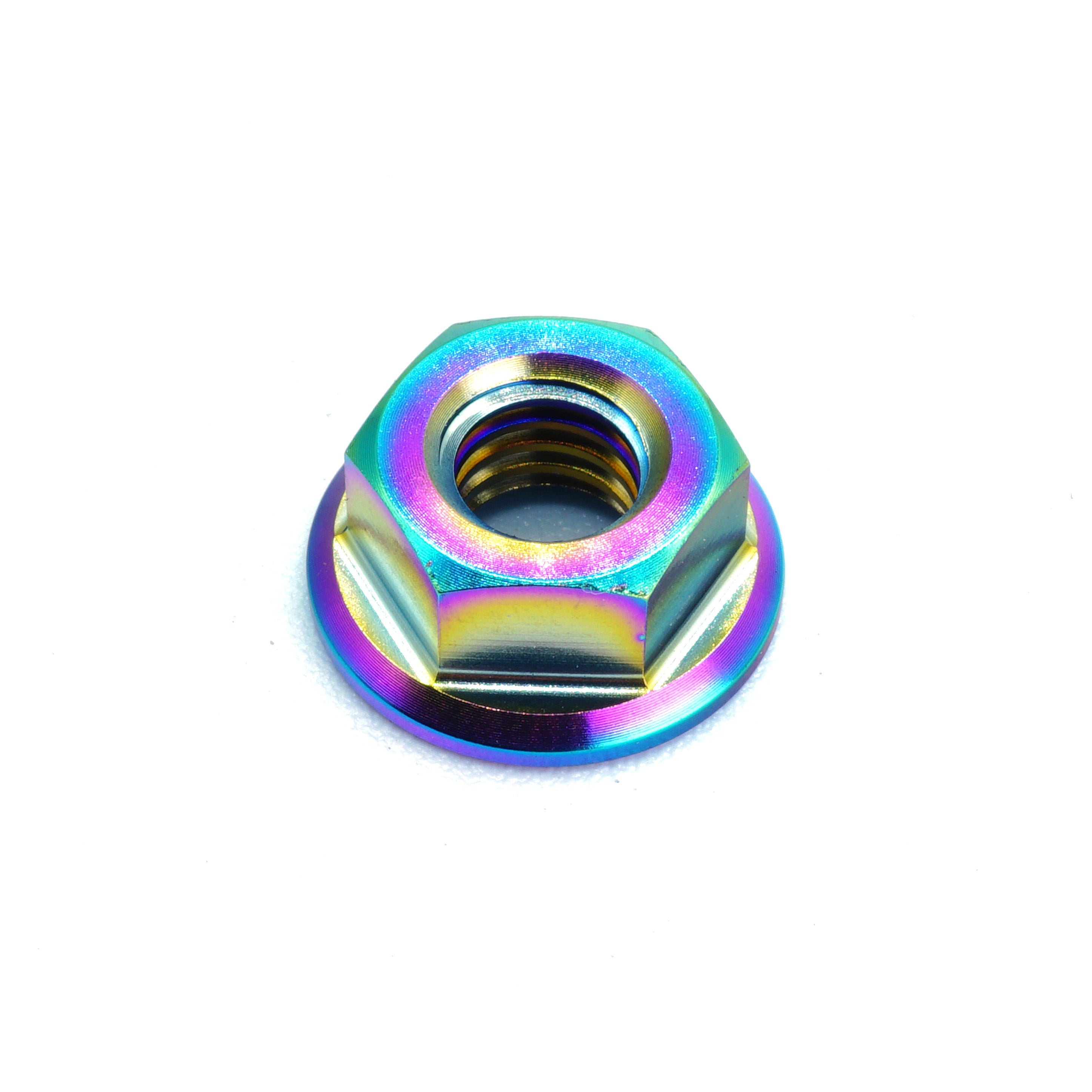 M6 x 1.00 Titanium Nut in Polished finish