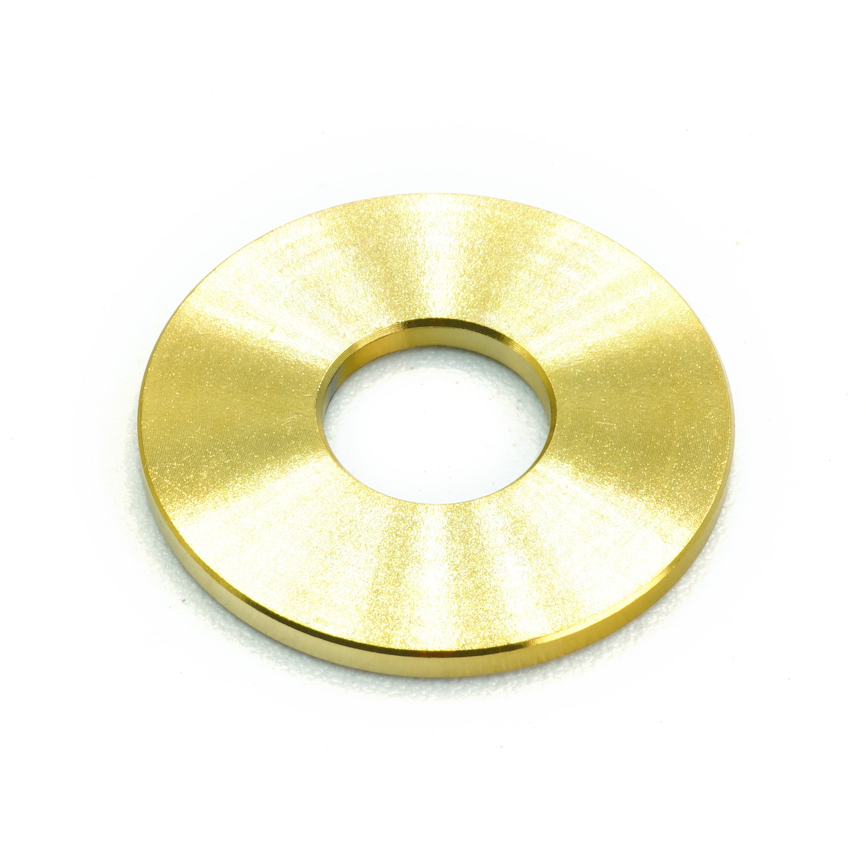 M8 Titanium Washer in various finishes including Polished, Blue, Gold, Cosmic Burn, Purple, Black, and Oil Slick
