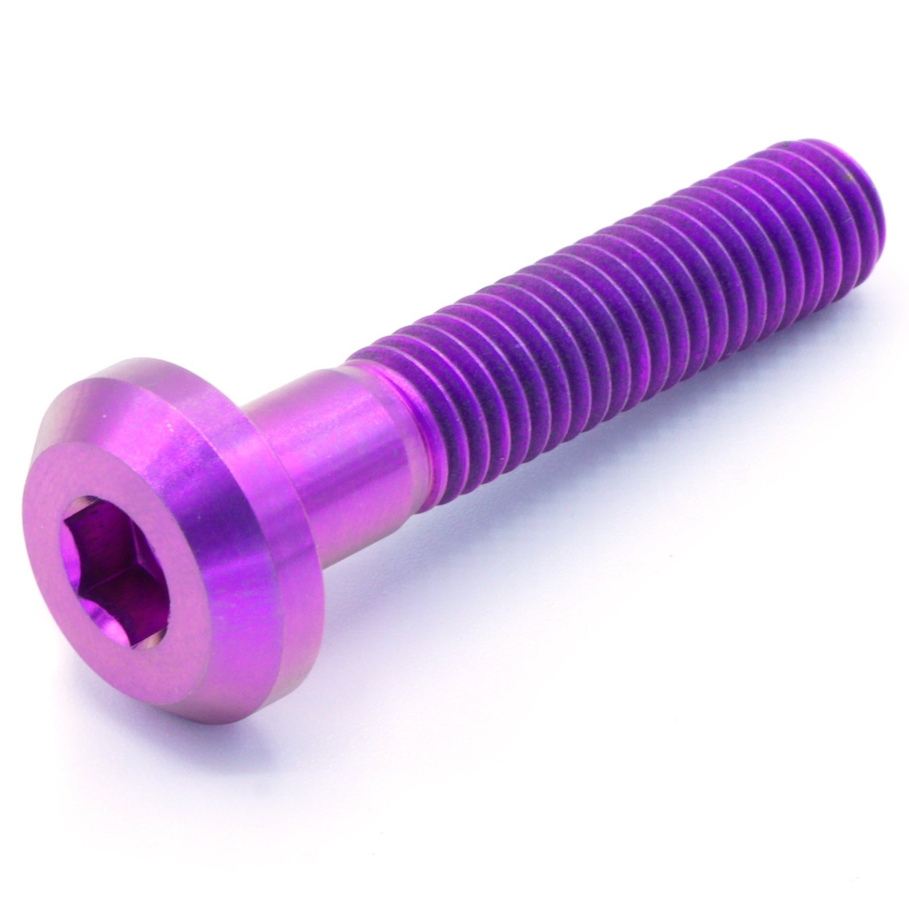 M8 x 1.25 x 40mm Titanium Motor Head Bolt in various finishes