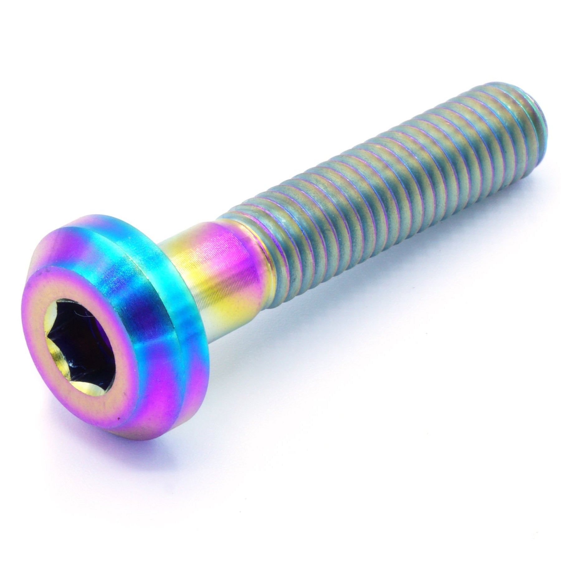 M8 x 1.25 x 40mm Titanium Motor Head Bolt in various finishes