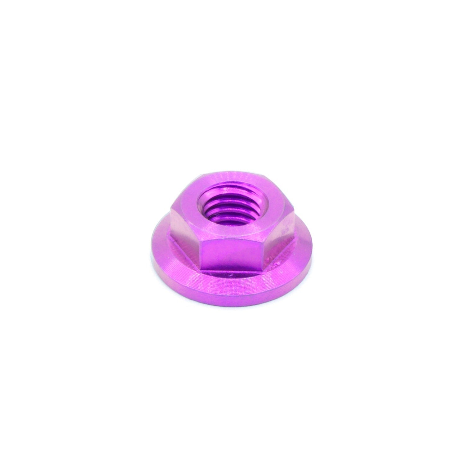 M5 x .8 Titanium Nut in polished finish by Fast Turn Fittings