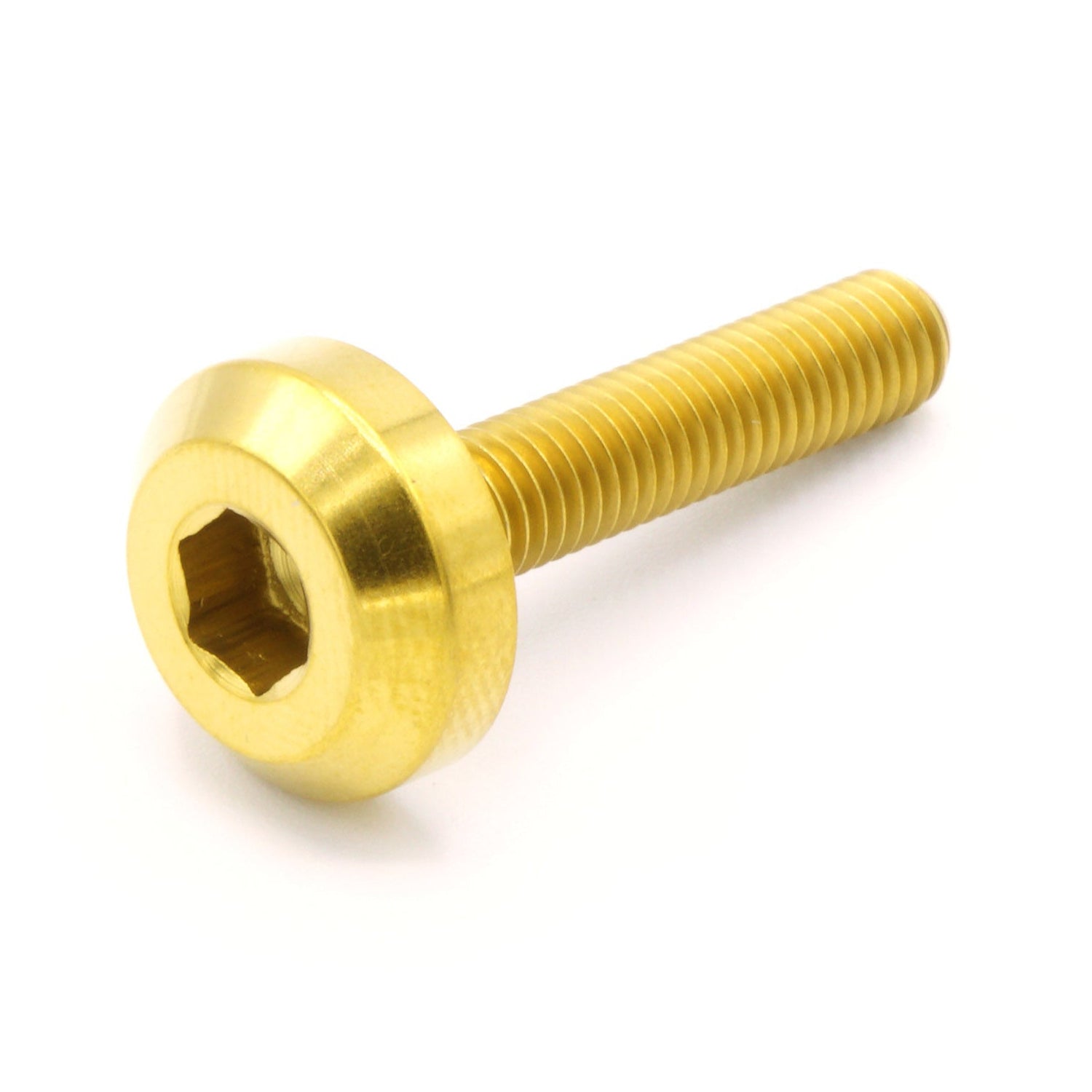 M5 x .8 x 25mm Titanium Motor Head Bolt in various finishes