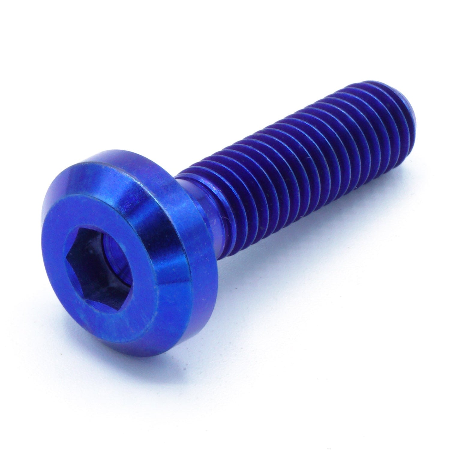 M8 x 1.25 x 30mm Titanium Motor Head Bolt in various color finishes