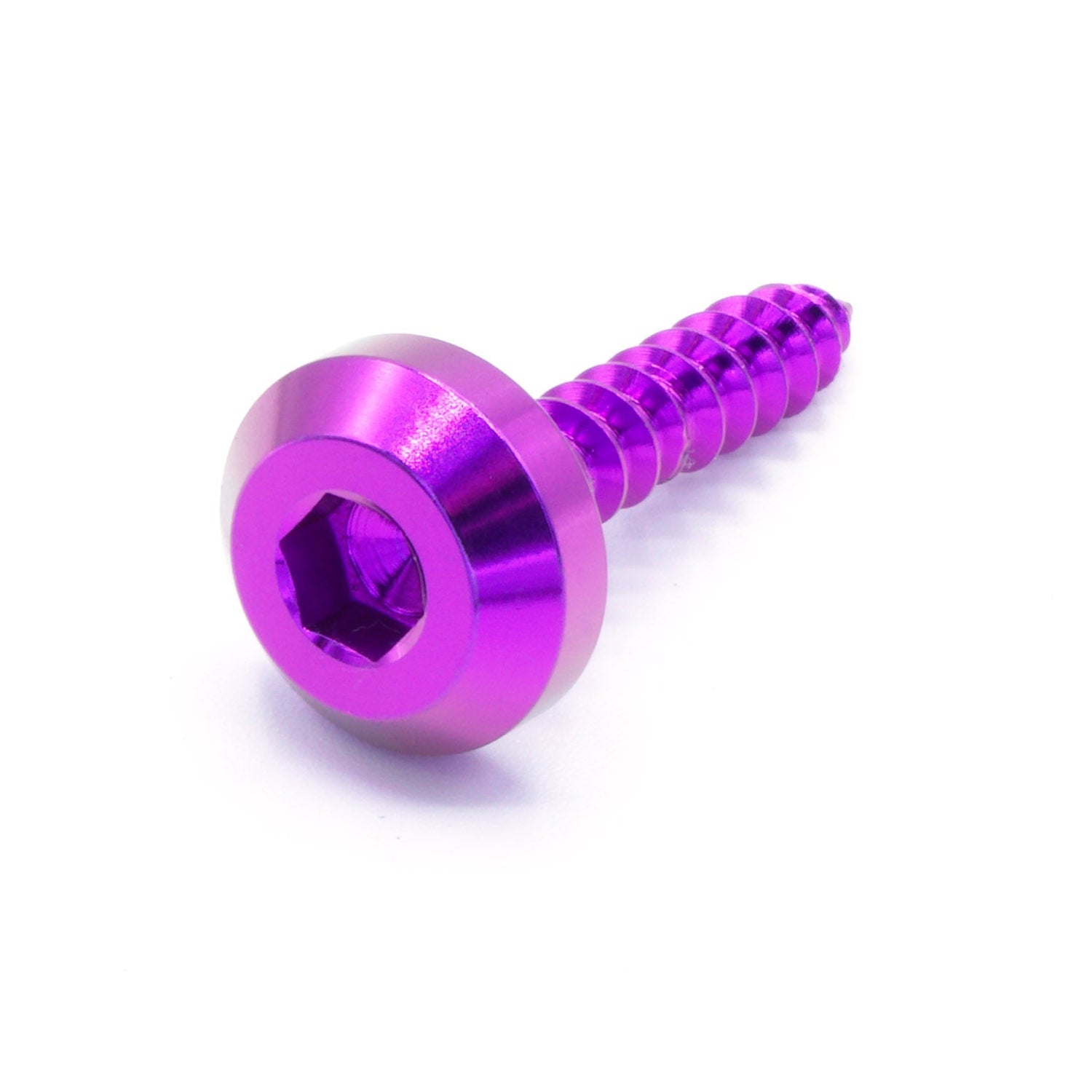 M6 x 1.50 x 15mm titanium motor head screw in various finishes