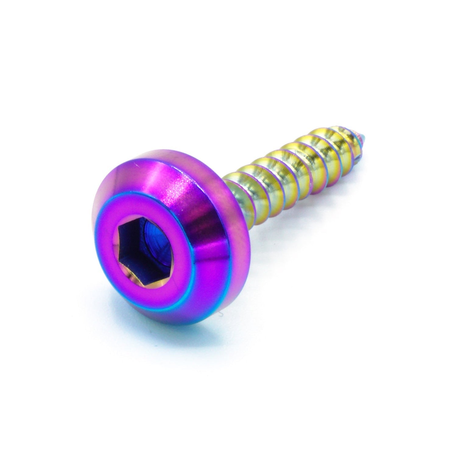 M6 x 1.50 x 15mm titanium motor head screw in various finishes