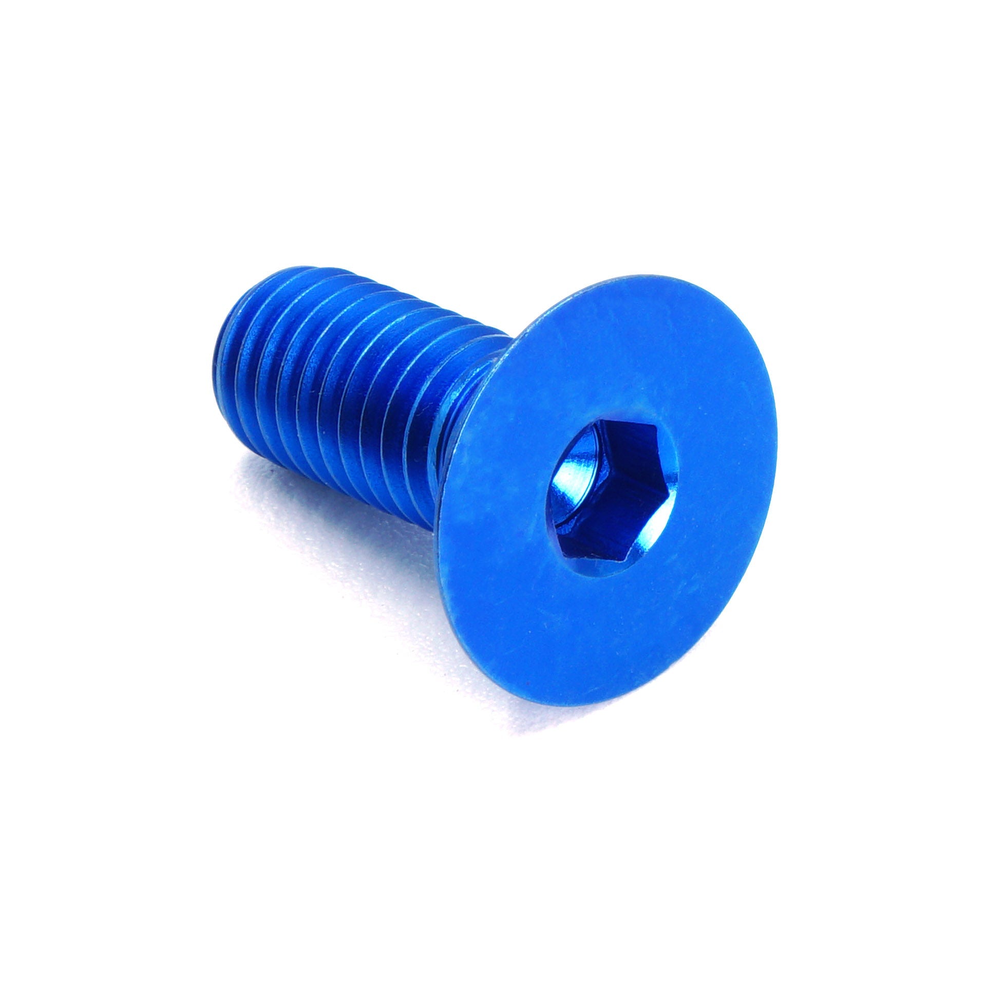 M8 x 1.25 x 20mm Titanium Countersunk Bolt in polished finish