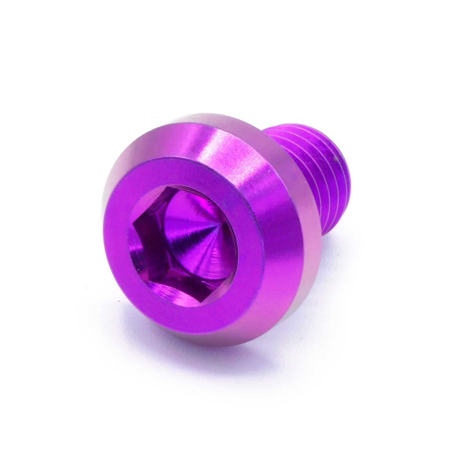 M10 x 1.50 x 15mm Titanium Motor Head Bolt in Polished finish