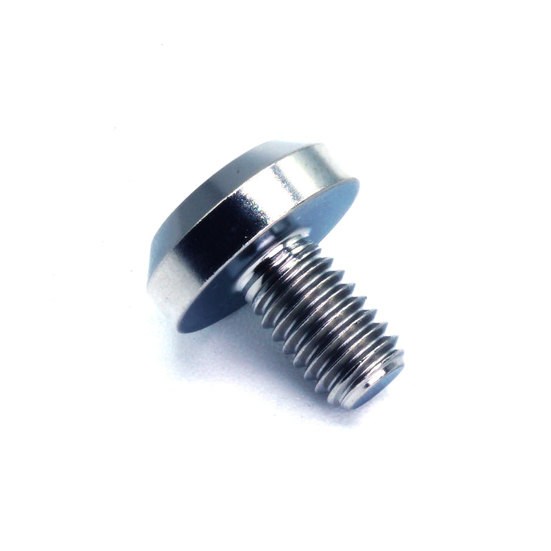 M6 x 1.00 x 10mm Titanium Motor Head Bolt in polished finish