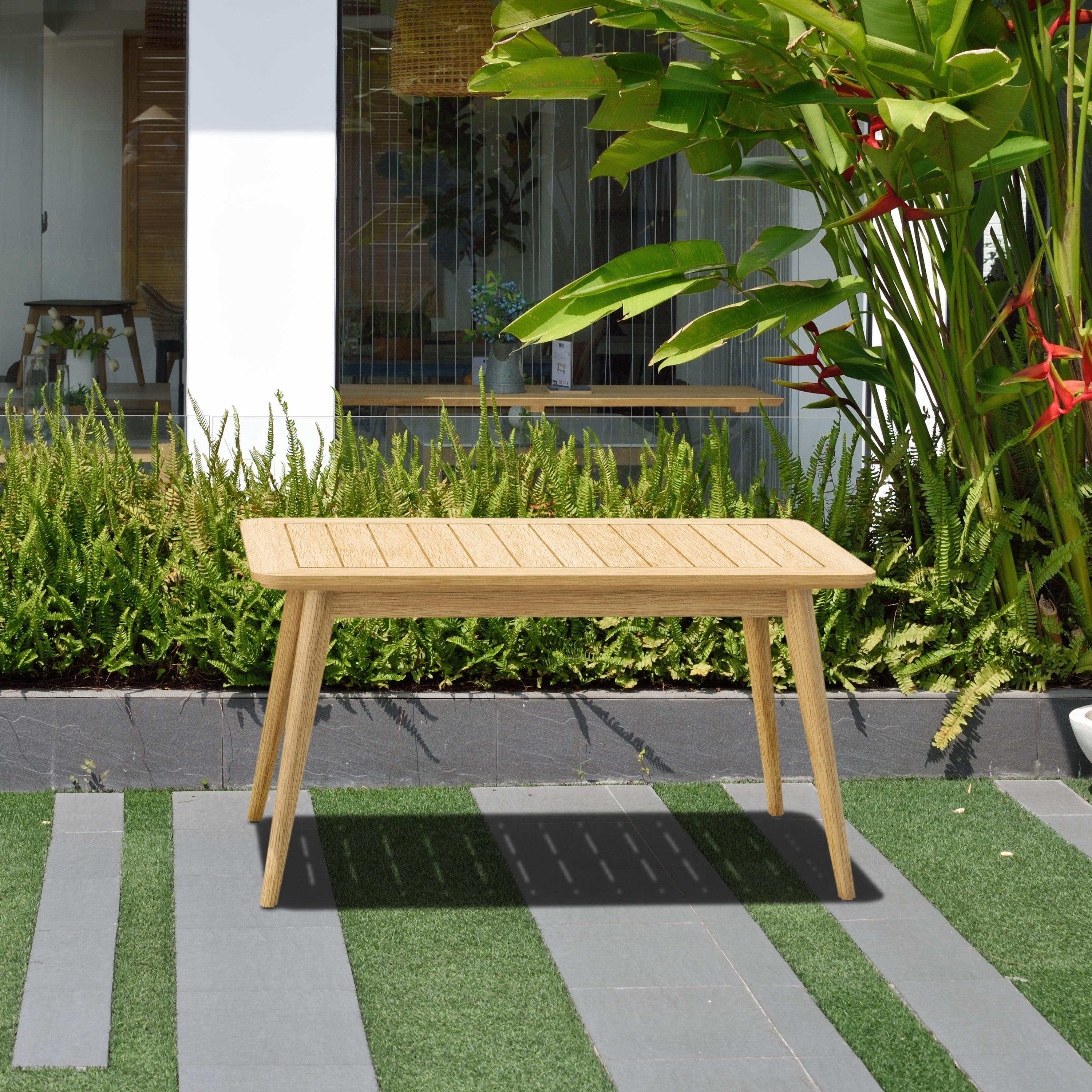 Eve FSC Teak Outdoor Conversation Set with Cushions by LifestyleGarden US - product image 8 for Resin Society