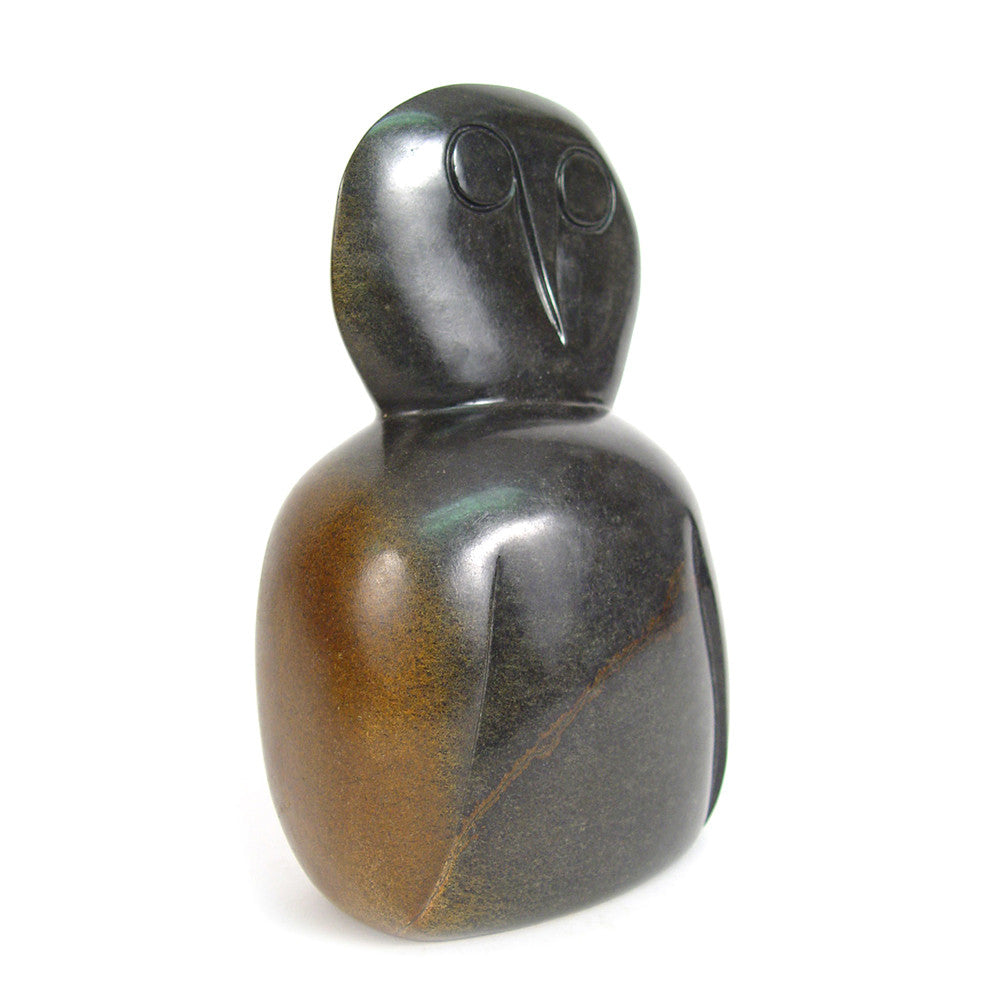 Stone Owl - Abstract Sculpture - One of a kind sculpture by Mbare Ltd - product image 2 for Resin Society