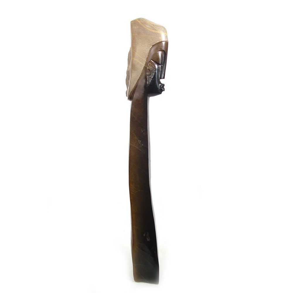 Humble Woman - One of a kind sculpture by Mbare Ltd - product image 2 for Resin Society