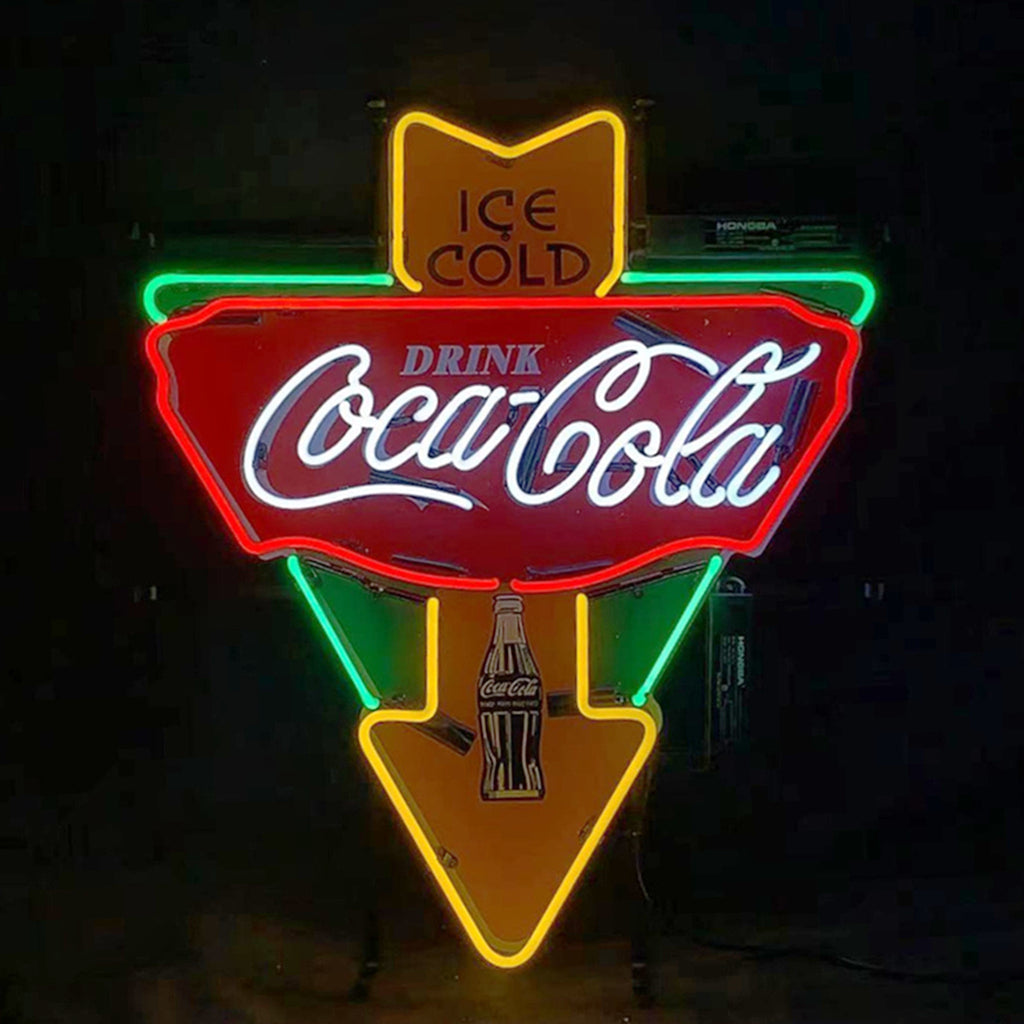 Ice Cold Drink Coca Cola Bottle Neon Signs Light by Neon Signs Land - product image 2 for Resin Society