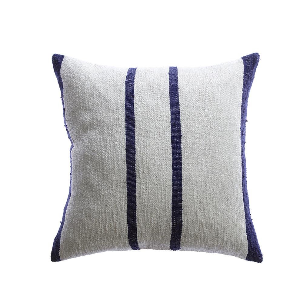 Silk Striped Rustic Pillow by Homelosophy