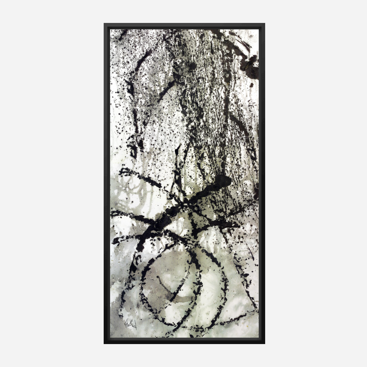 Ink Wax Paint III Artist Enhanced Canvas Print by John Beard Collection - product image 6 for Resin Society