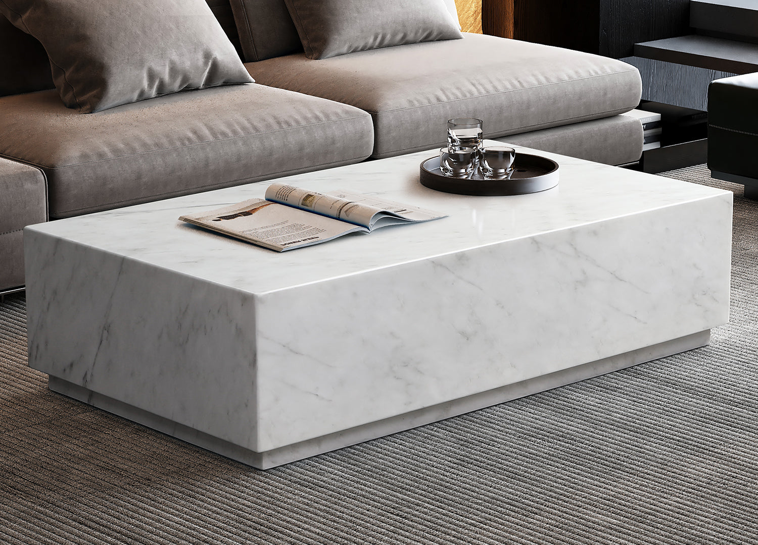 Iris Rectangle Coffee Table detail image - Resin Society