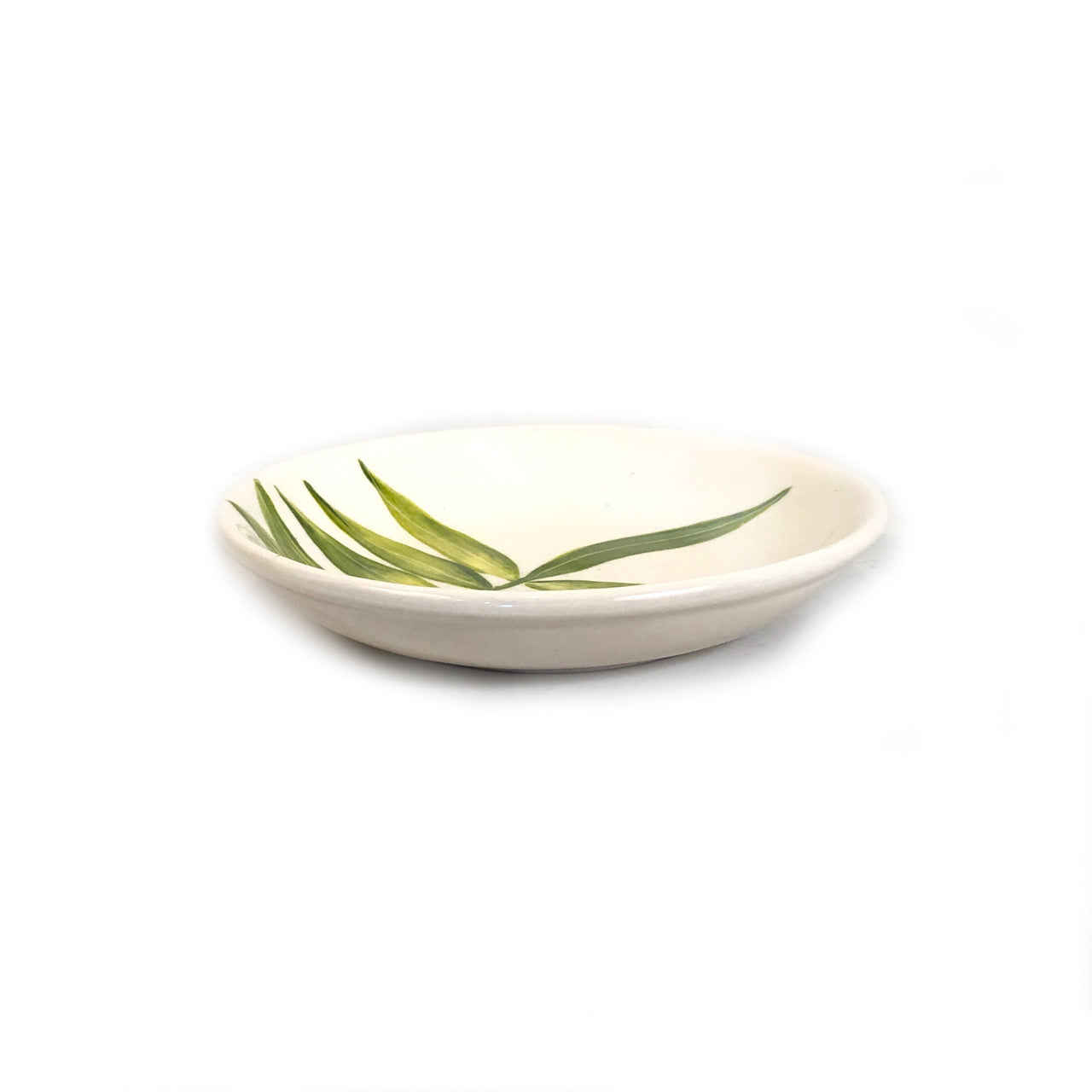 Floating Leaves Dessert Plate - Green by Mbare Ltd - product image 2 for Resin Society