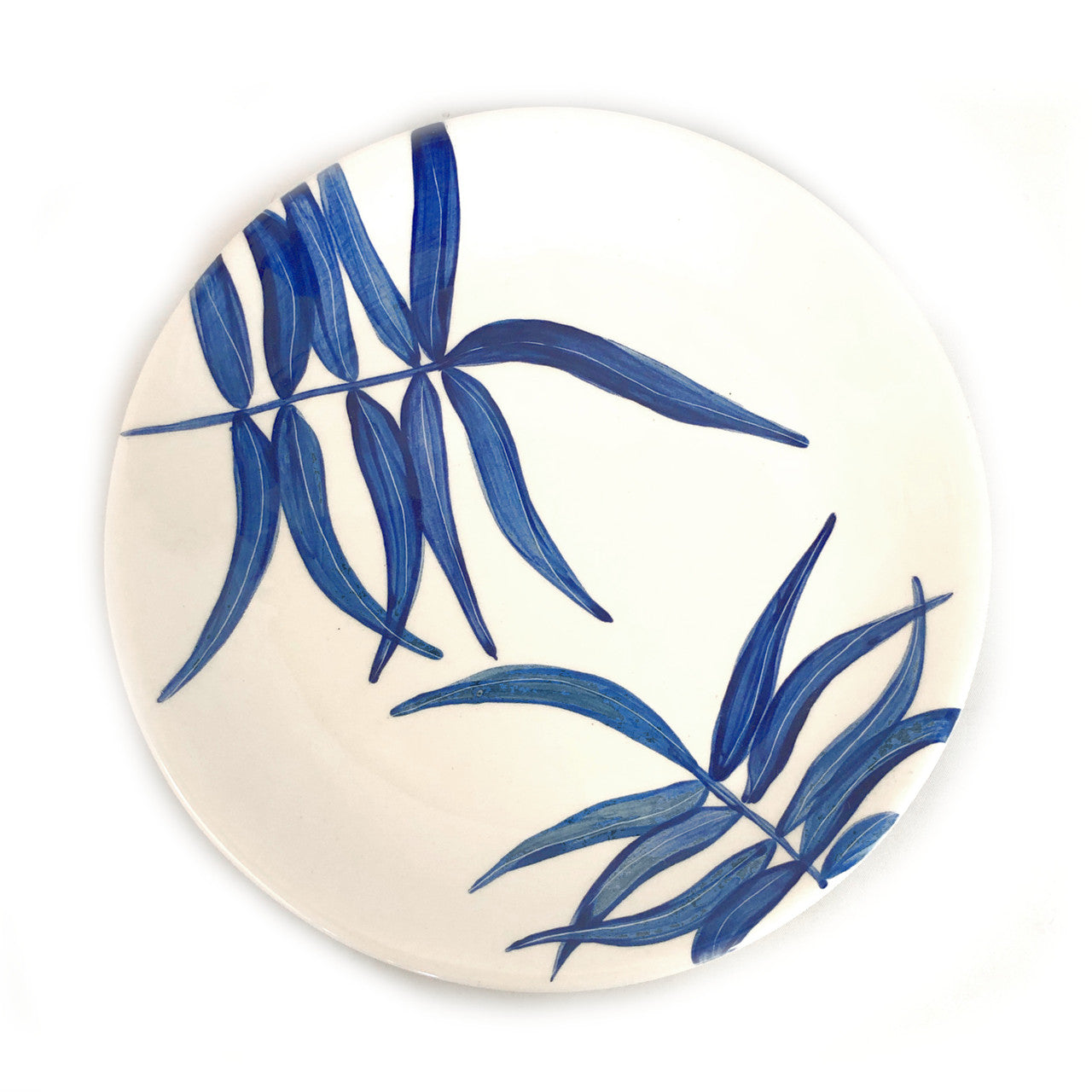 Floating Leaves Dinner Plate - Blue by Mbare Ltd - product image 2 for Resin Society