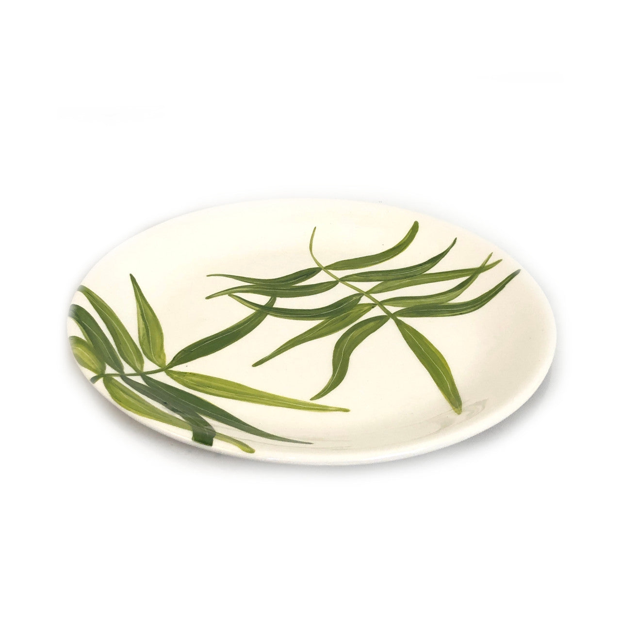 Floating Leaves Dinner Plate - Green by Mbare Ltd - main product image for Resin Society