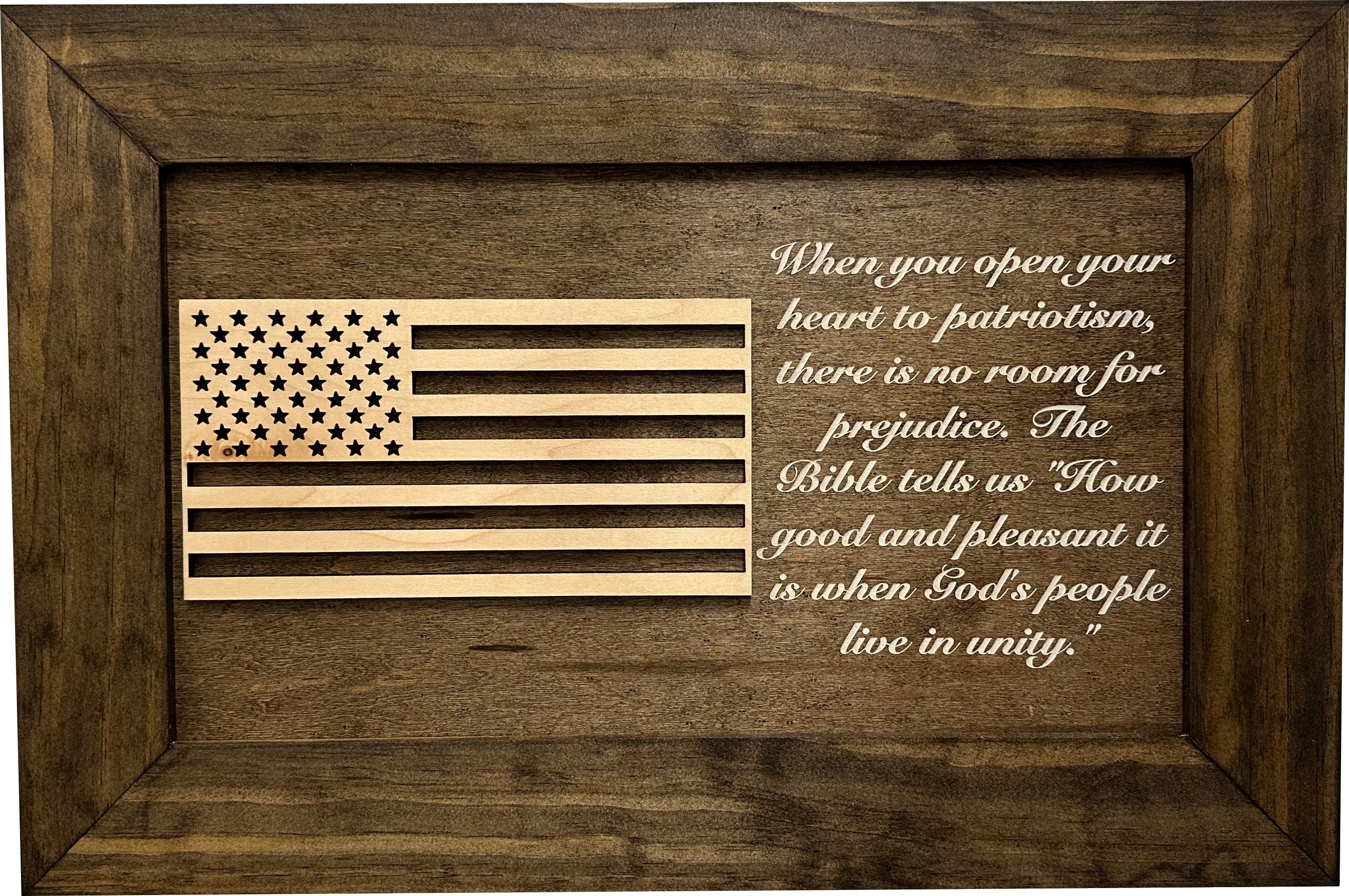 American Flag & Patriotism Decorative & Secure Wall-Mounted Gun Cabinet by Bellewood Designs - product image 2 for Resin Society