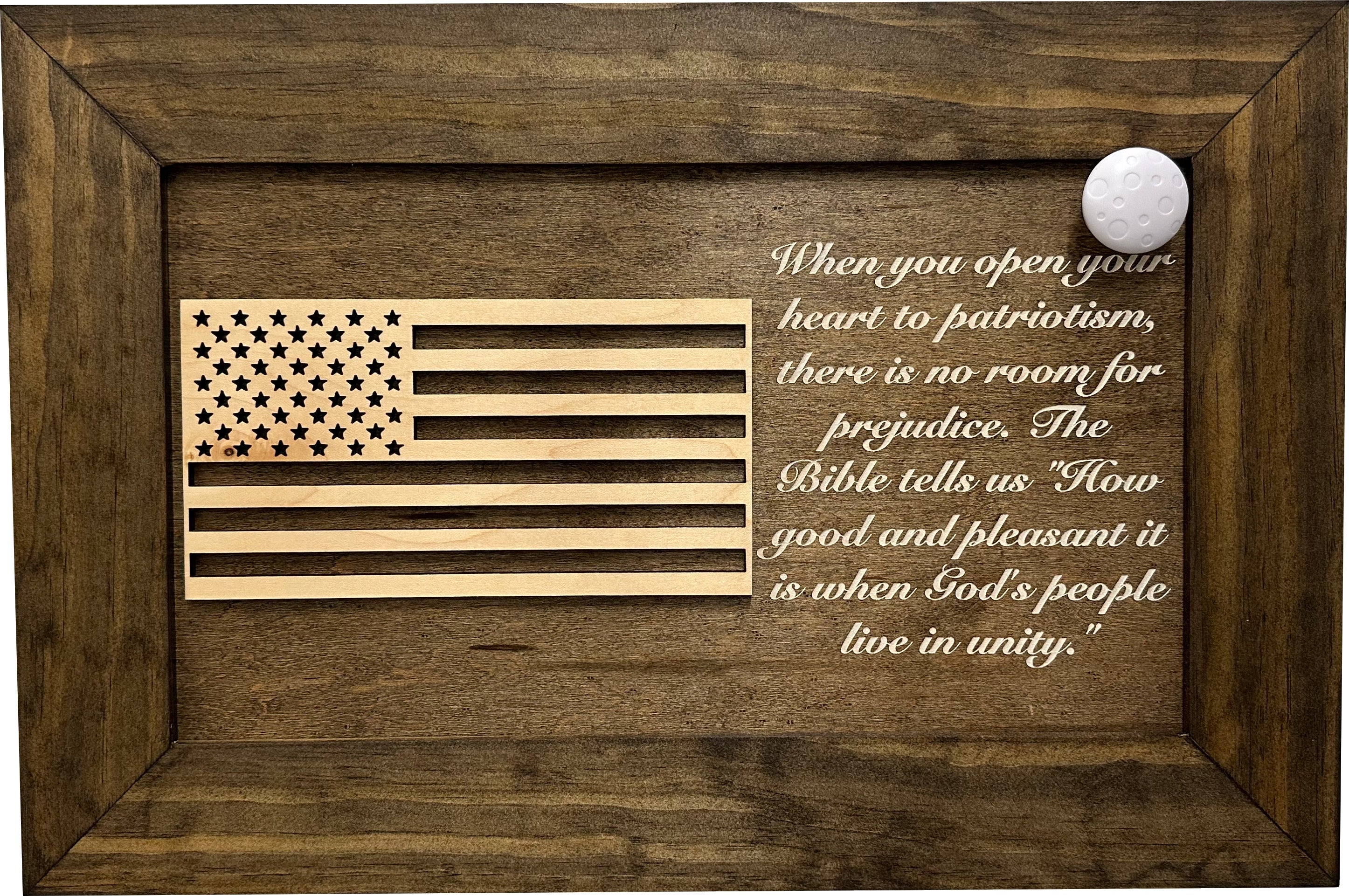 American Flag & Patriotism Decorative & Secure Wall-Mounted Gun Cabinet by Bellewood Designs - product image 3 for Resin Society