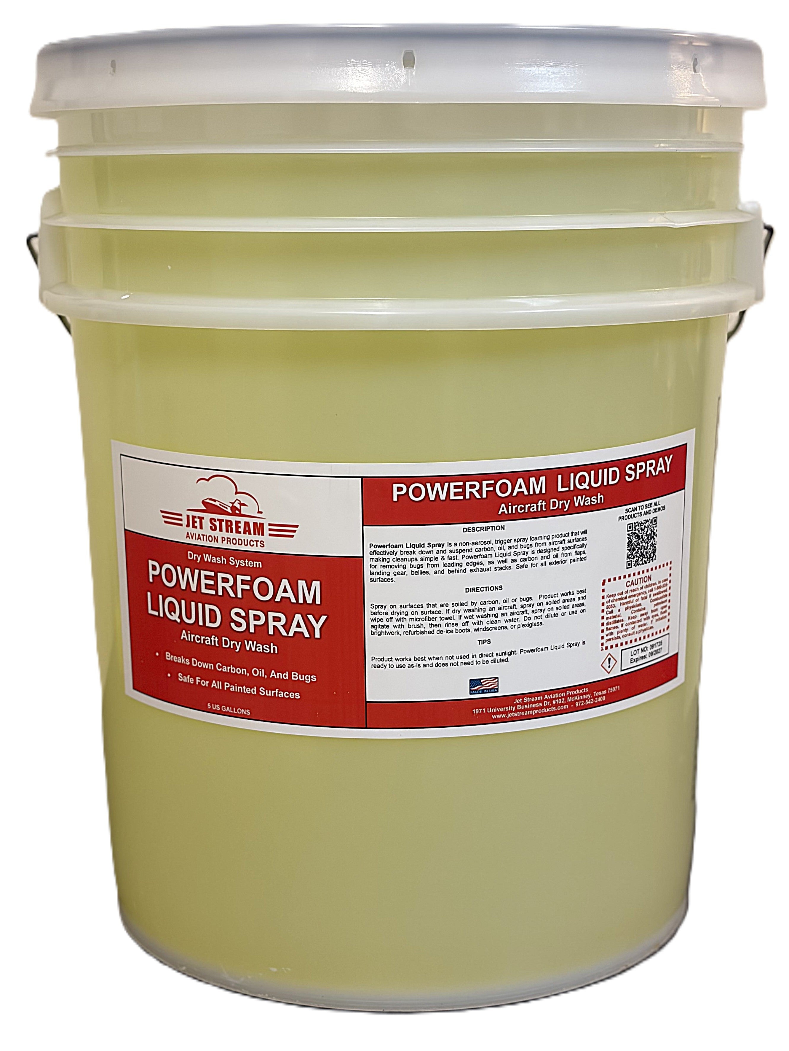 Powerfoam Liquid Spray Aircraft Dry Wash by Jet Stream Aviation Products Inc. - product image 4 for Resin Society