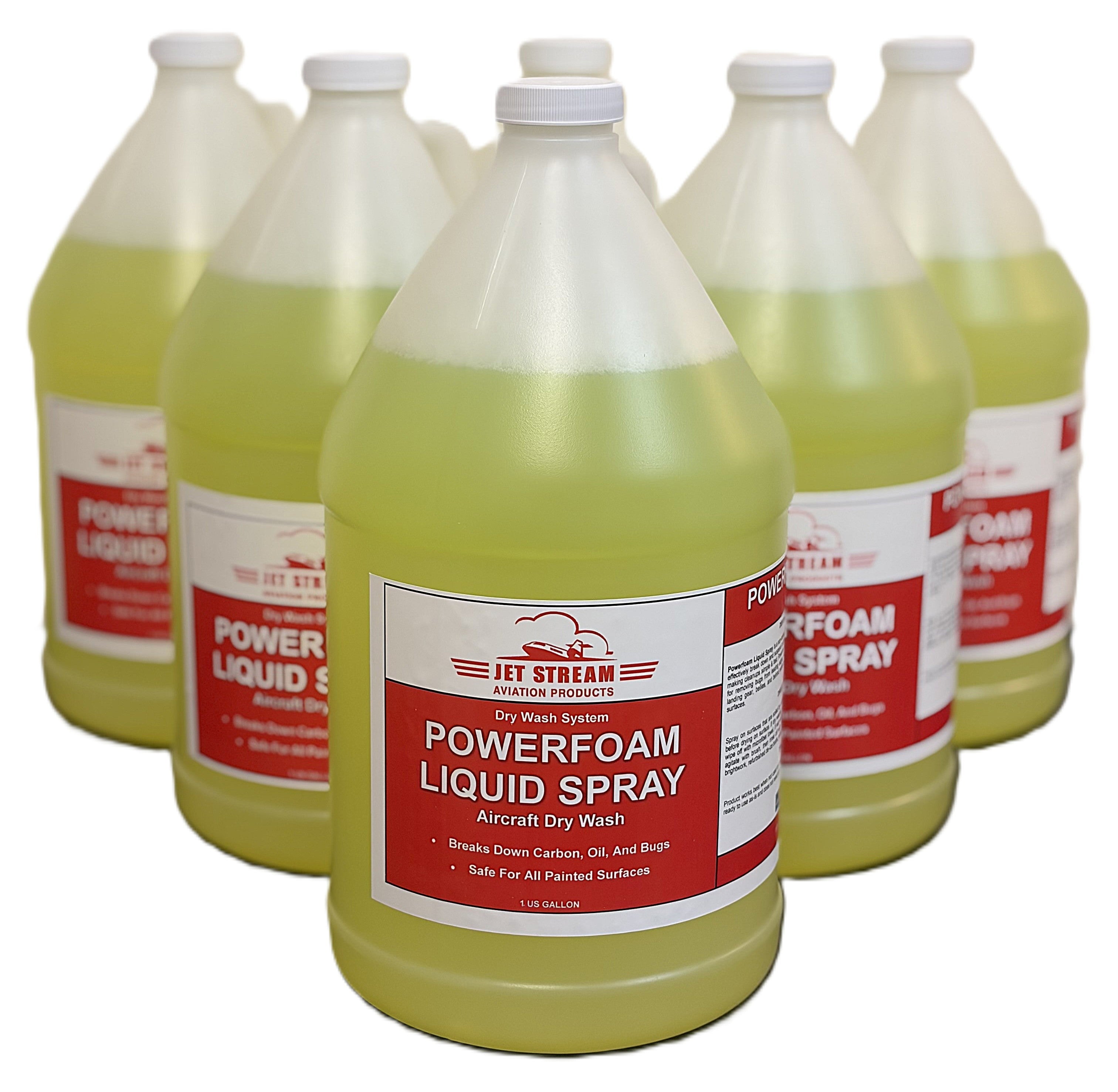 Powerfoam Liquid Spray Aircraft Dry Wash by Jet Stream Aviation Products Inc. - product image 5 for Resin Society