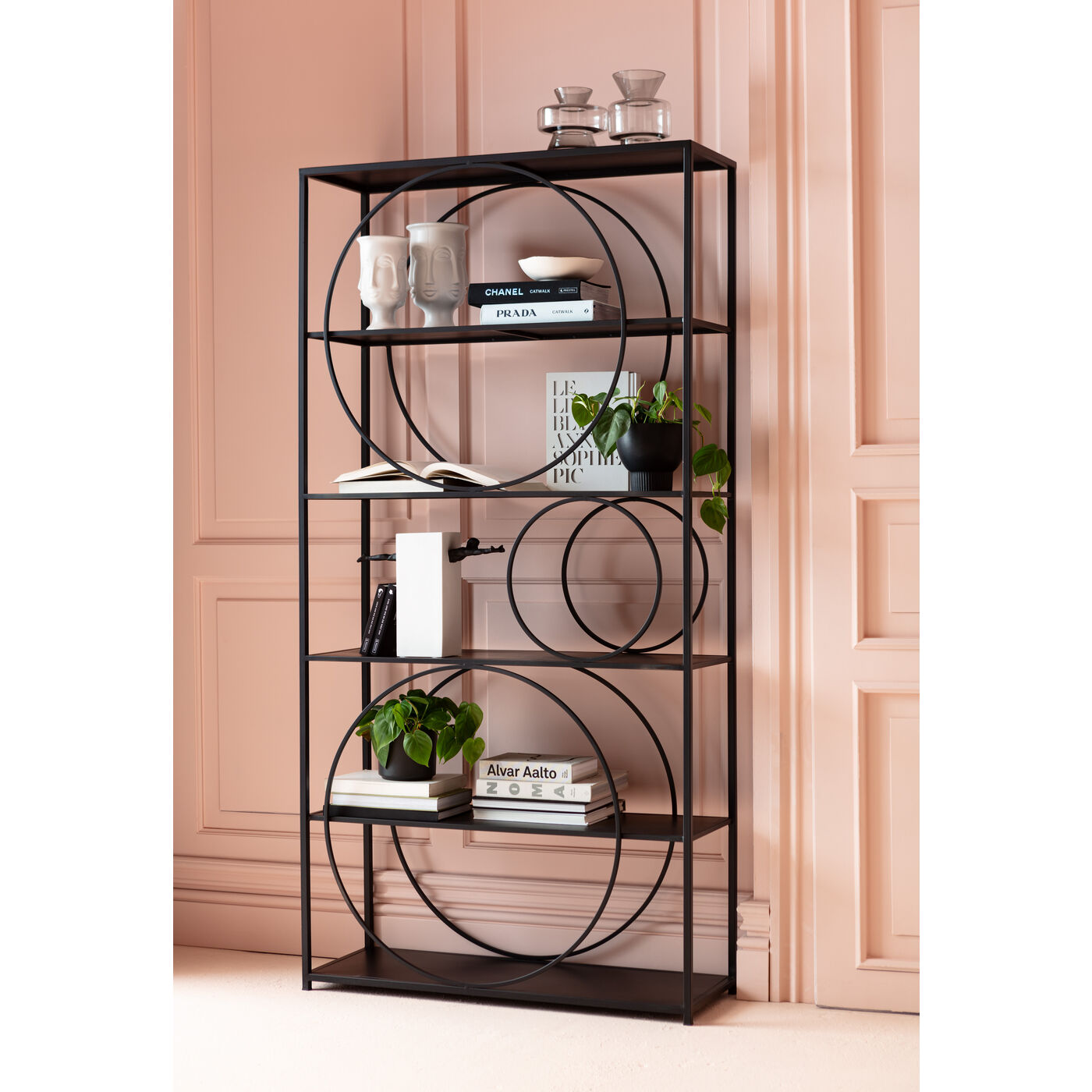 Shelf Circle Black 100x200cm