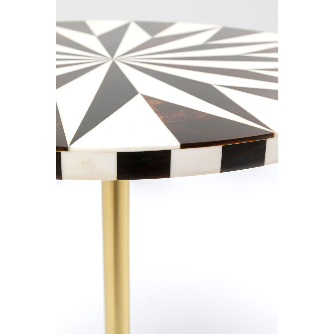 Side Table Domero Star Brown White Ø40cm by DEKOR - product image 5 for Resin Society