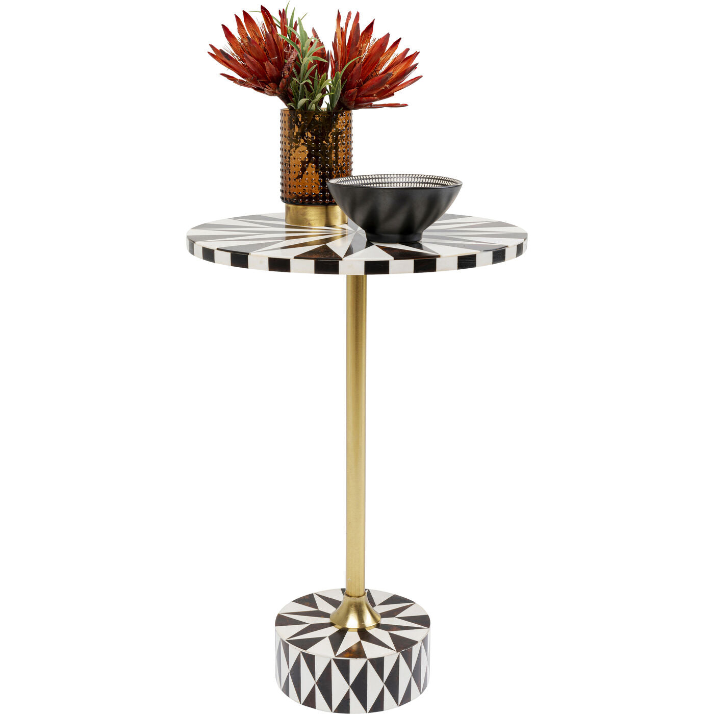 Side Table Domero Star Brown White Ø40cm by DEKOR - product image 6 for Resin Society