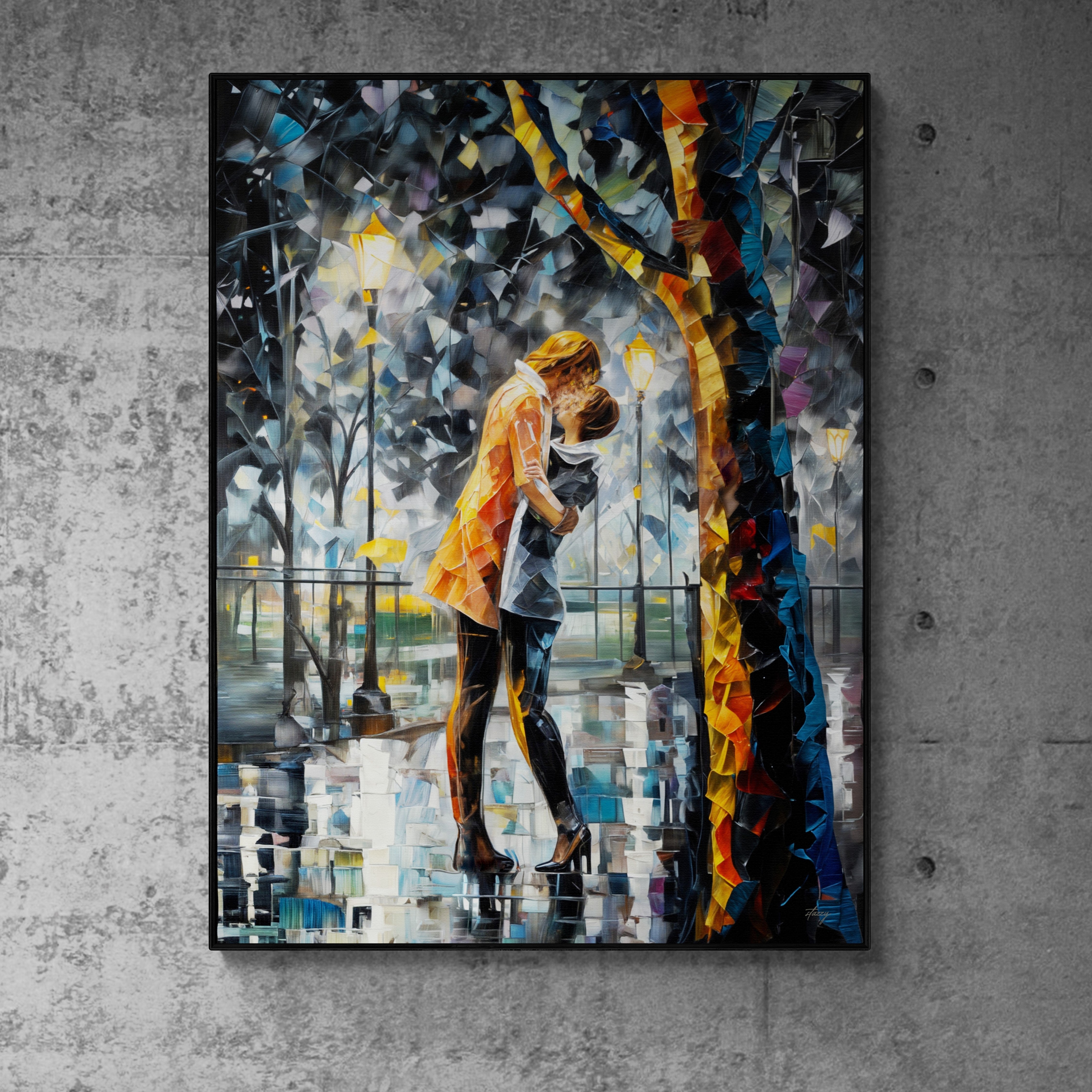 Canvas Print: "Kaleidoscope Kiss" by Tailored Canvases - product image 5 for Resin Society