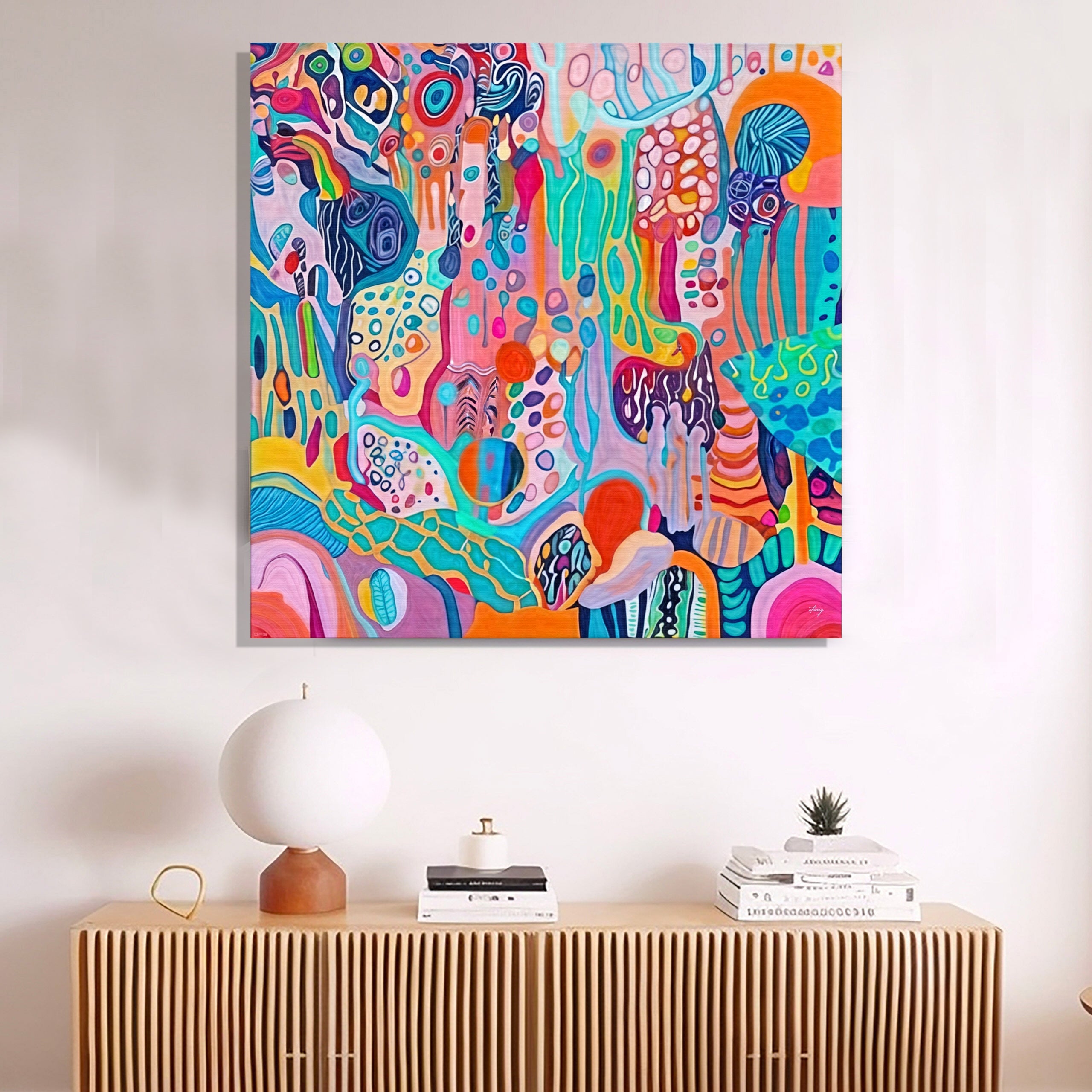 Canvas Print: "Kaleidoscopic Voyage" by Tailored Canvases - main product image for Resin Society