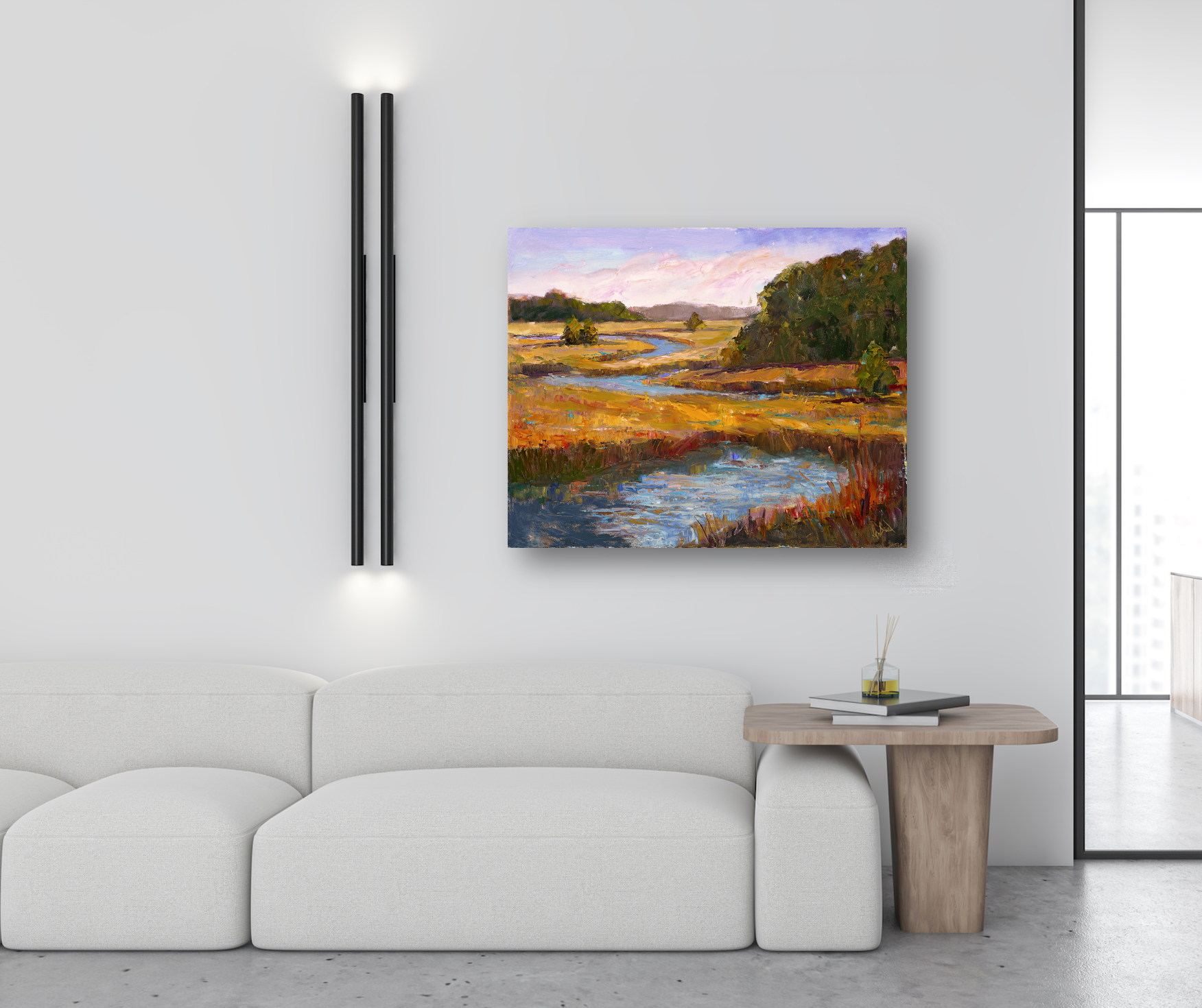 Kiawah Marsh Gold Artist Enhanced Canvas Print by John Beard Collection - product image 3 for Resin Society