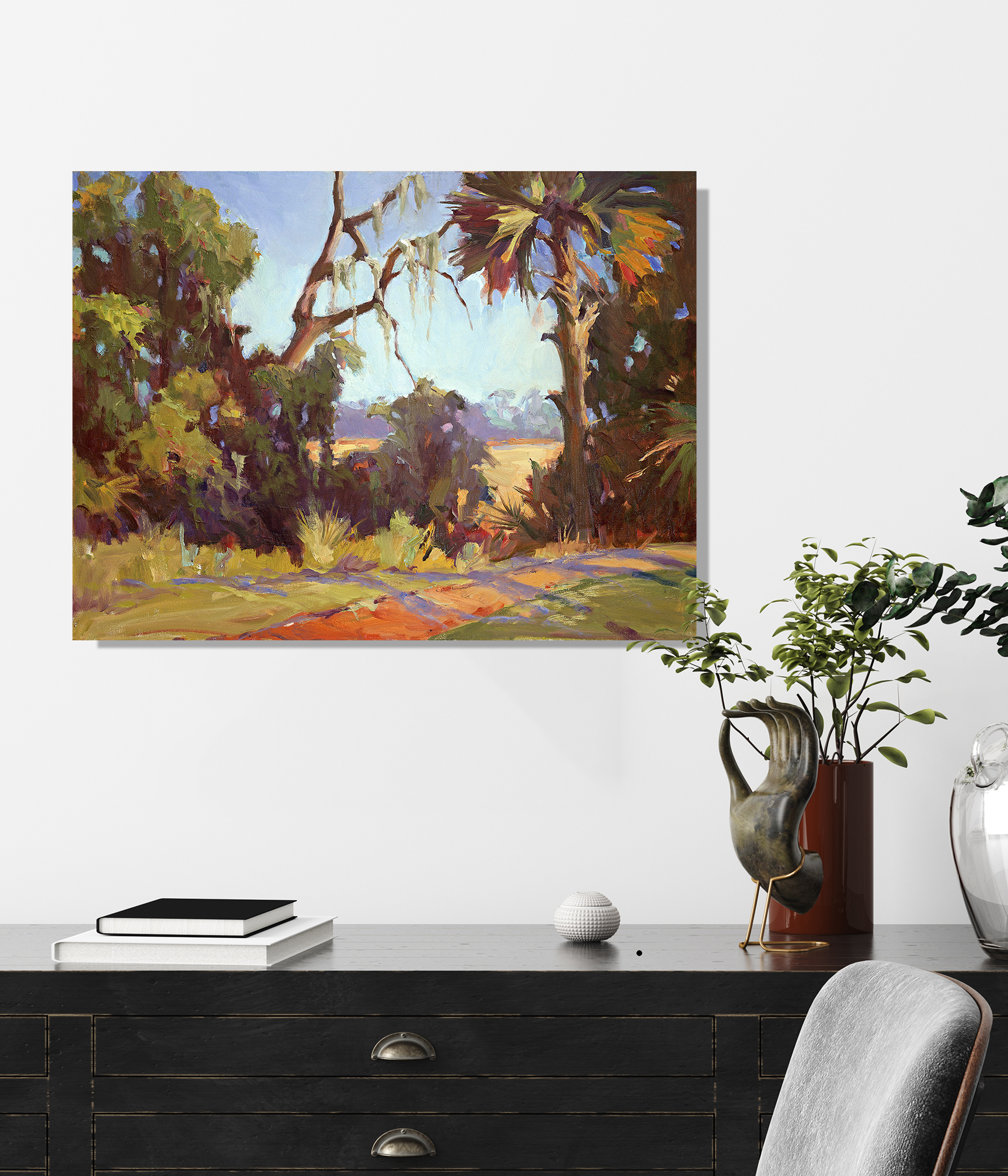 Kiawah Marsh Wetlands Artist Enhanced Canvas Print by John Beard Collection - product image 3 for Resin Society