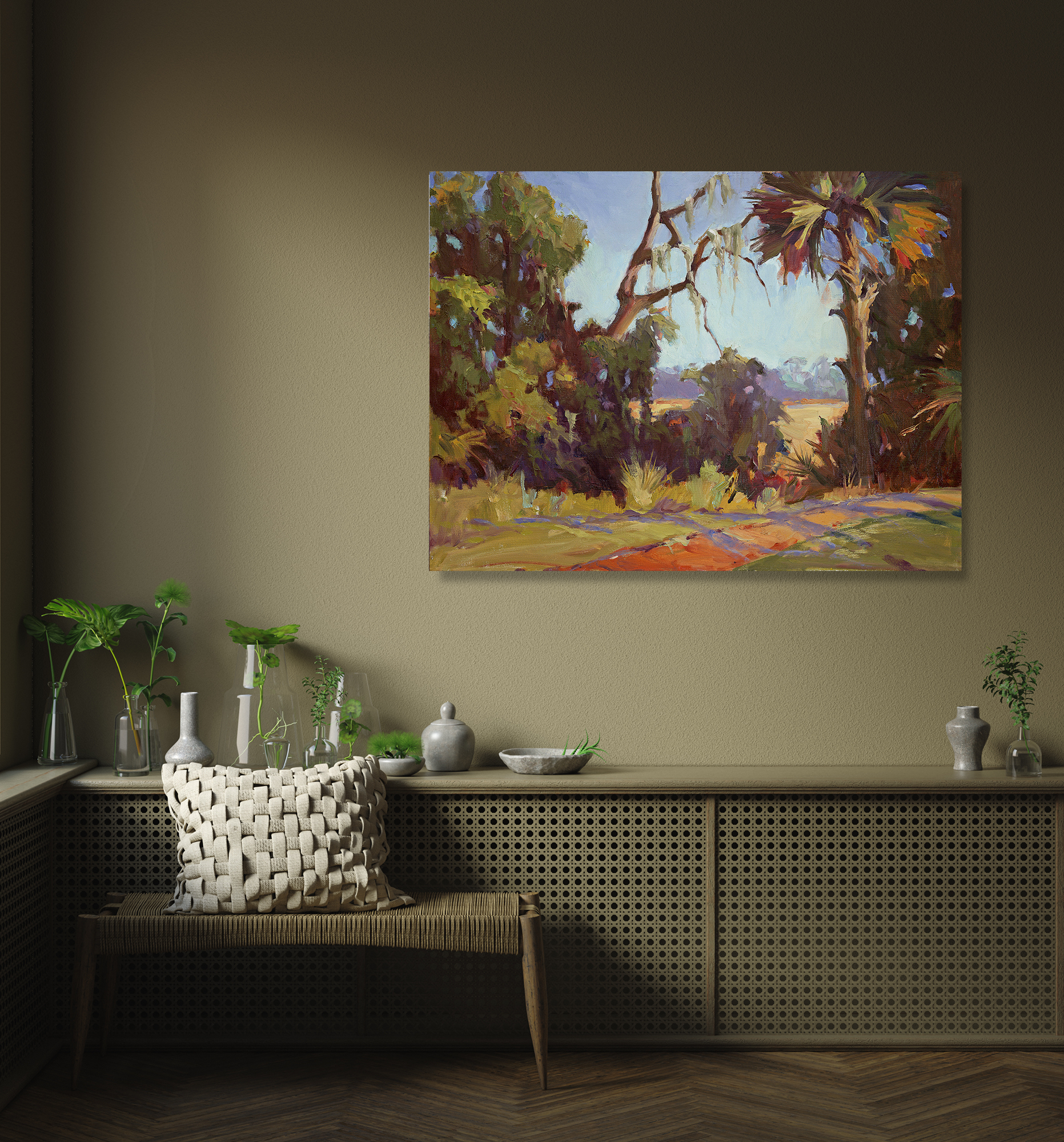 Kiawah Marsh Wetlands Artist Enhanced Canvas Print by John Beard Collection - product image 4 for Resin Society