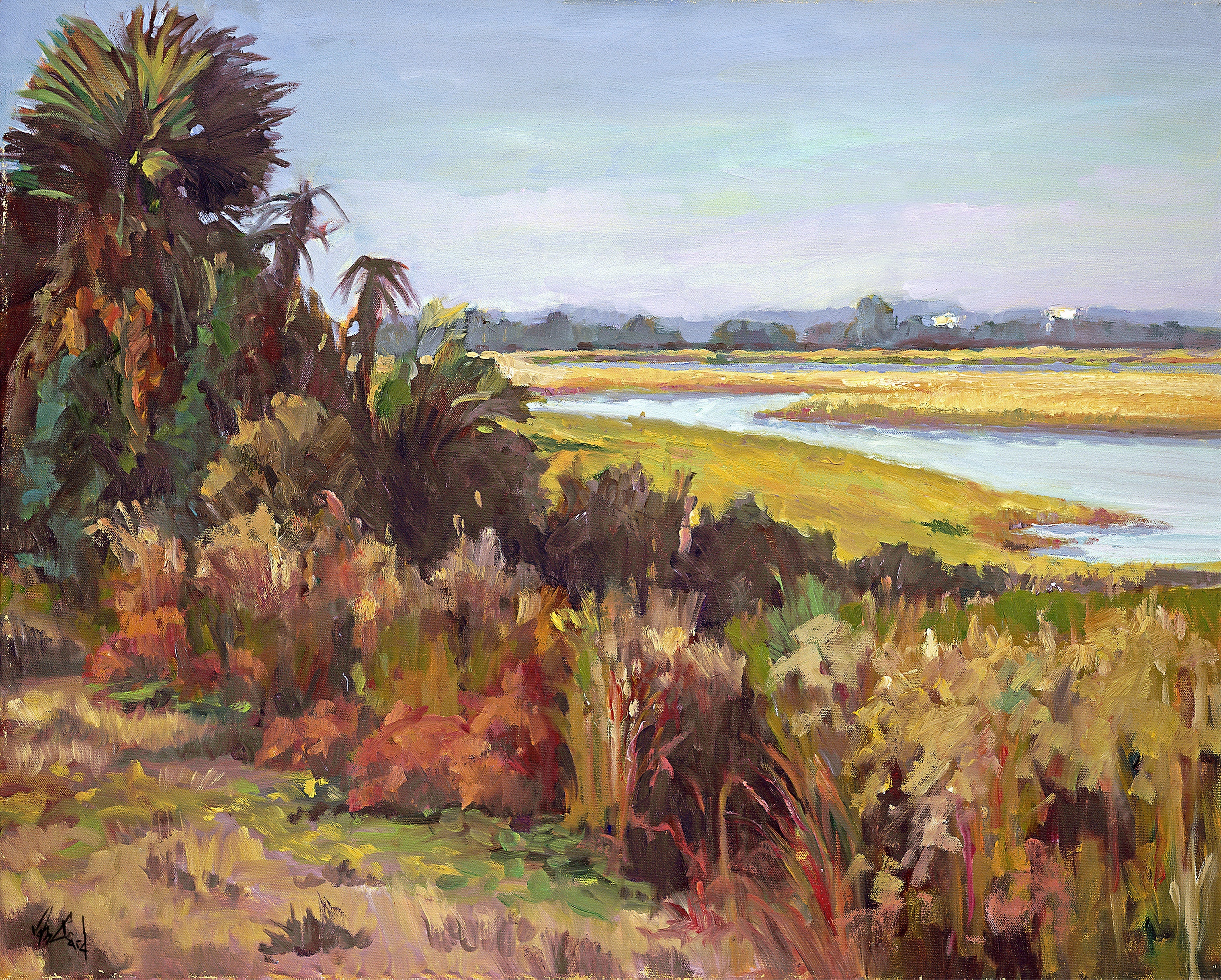Kiawah Marsh with Palms by John Beard Collection - main product image for Resin Society