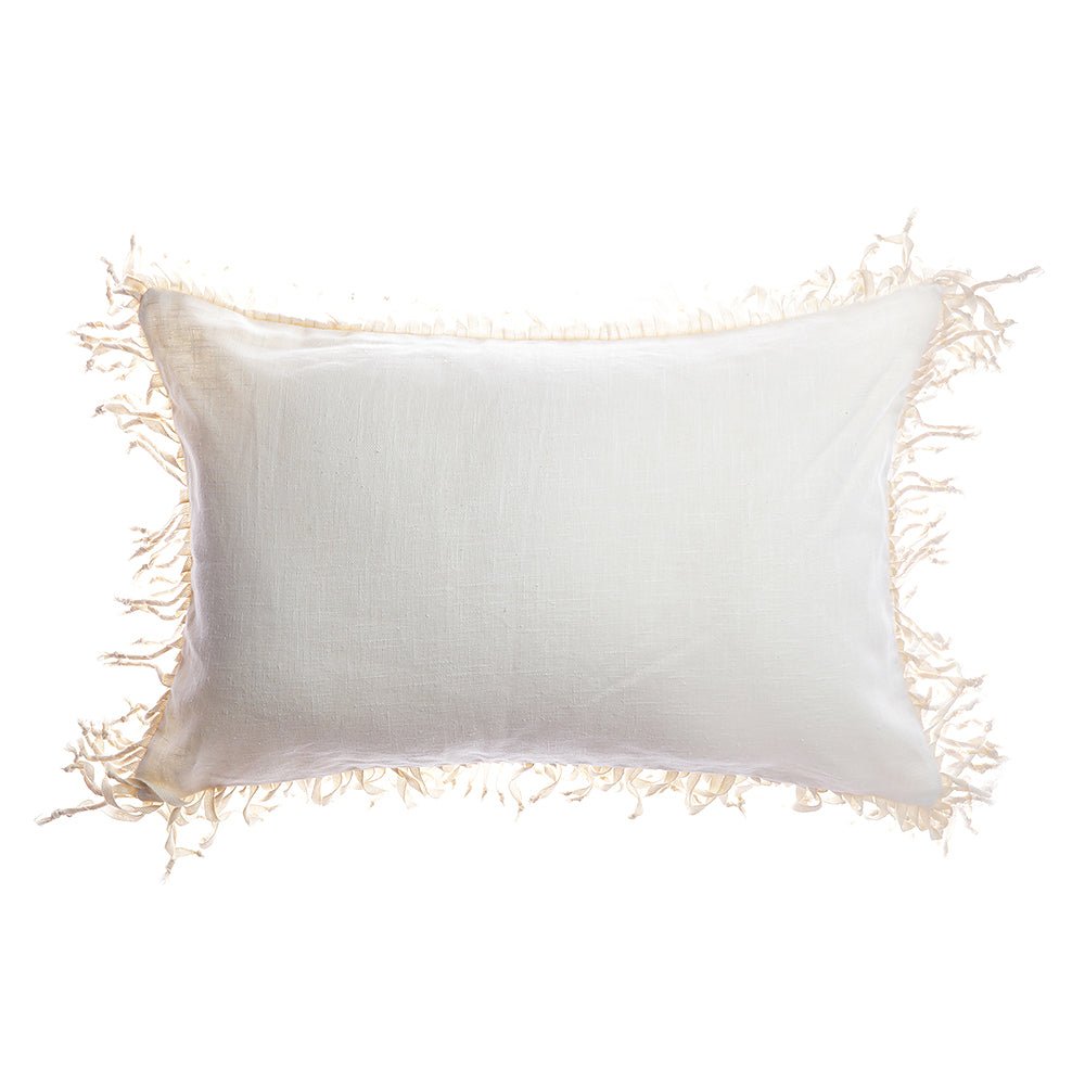 Knotted Fringes Pillow by Homelosophy