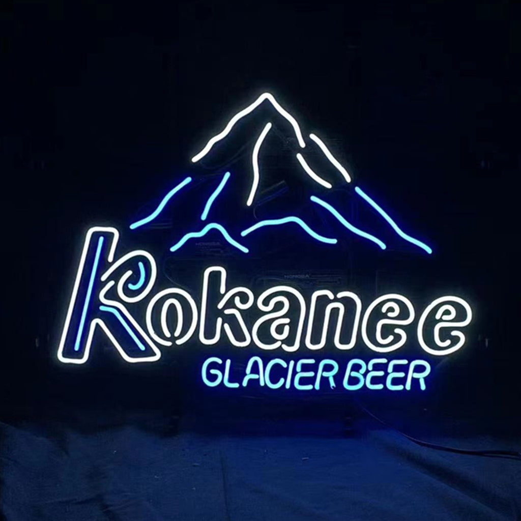 Kokanee Glacier Beer Snow Mountain Neon Light Sign by Neon Signs Land - product image 2 for Resin Society