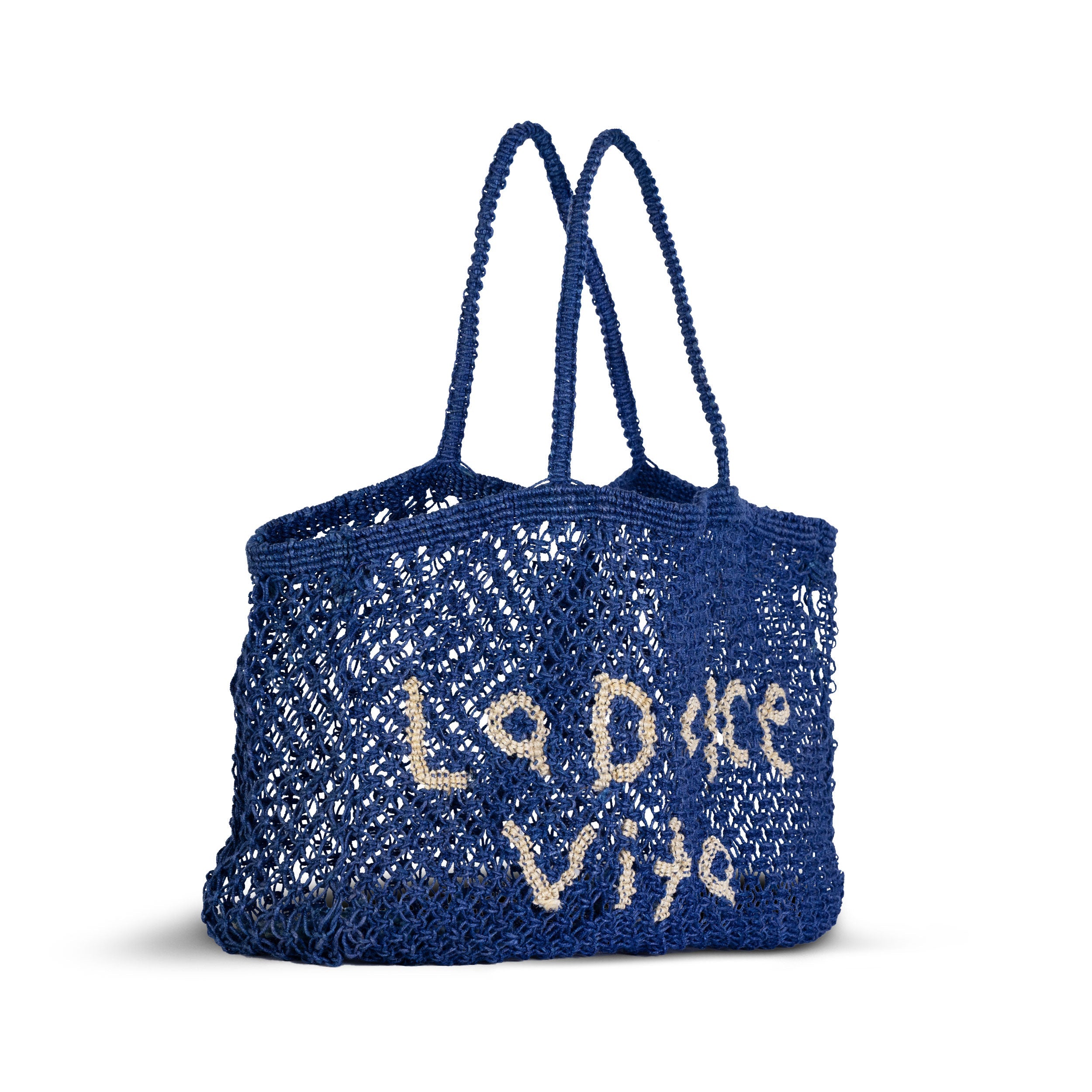La Dolce Vita Macrame Jute Tote