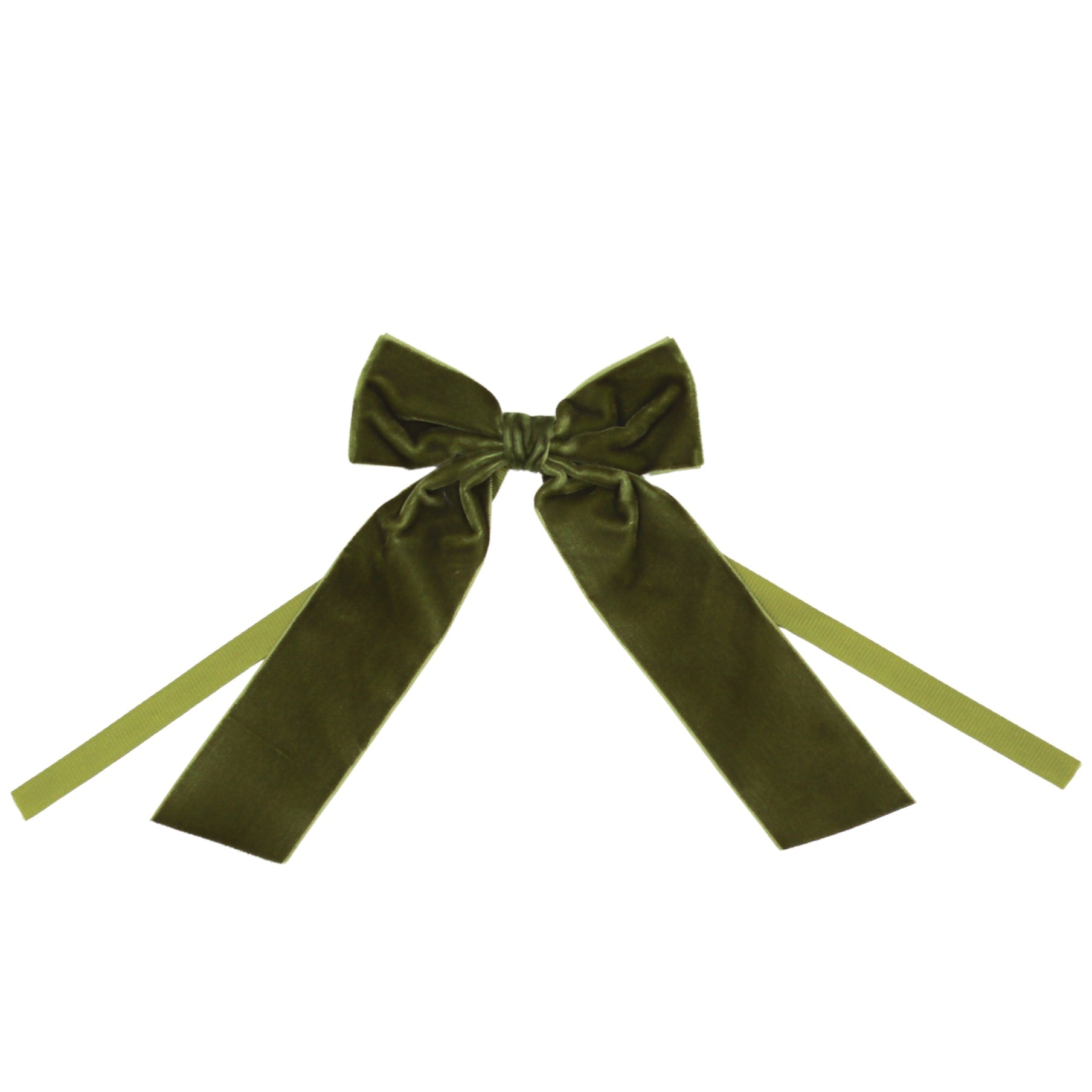 Large Forest Green Velvet Napkin Bow Tie - Set of 6 by Ro'Table - main product image for Resin Society