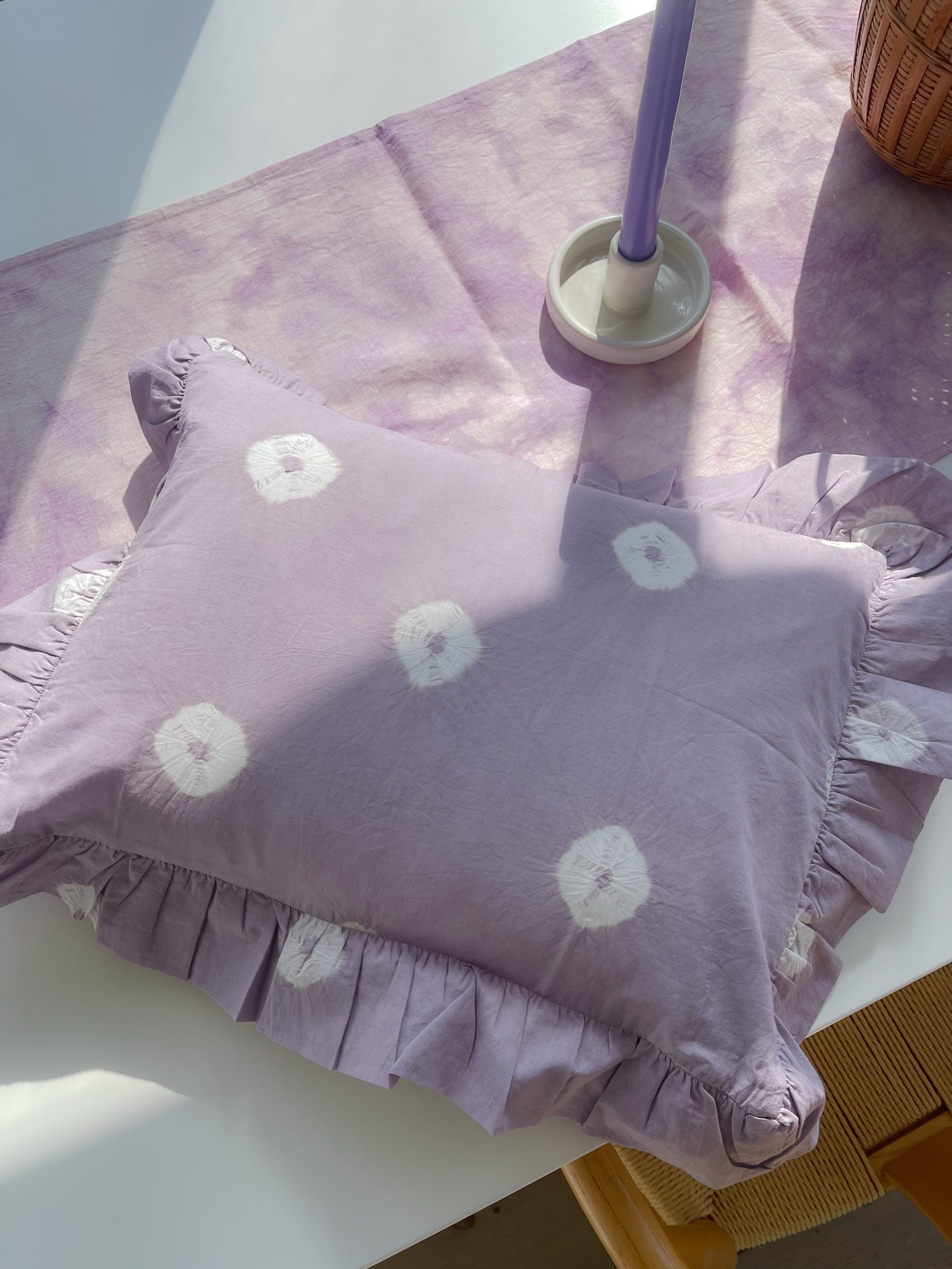 Shibori Throw Pillow by Sarah Spiegel - product image 2 for Resin Society