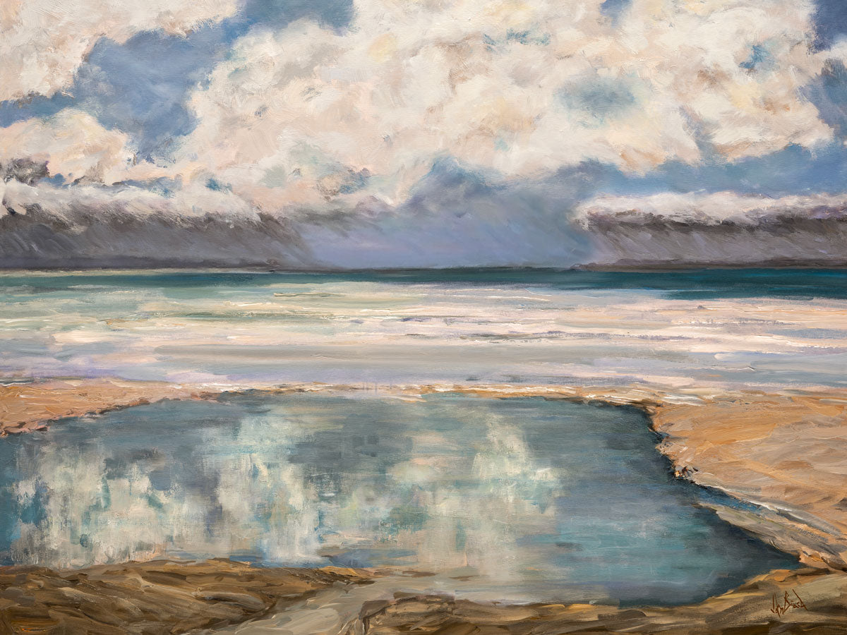 Light Rain Artist Enhanced Canvas Print by John Beard Collection - main product image for Resin Society