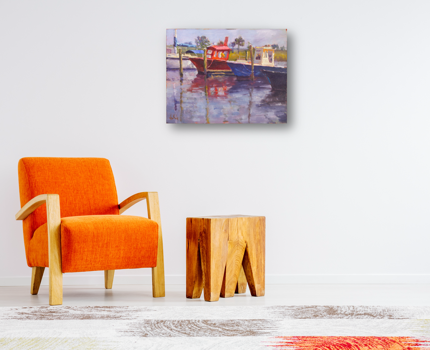 Lil' Red Artist Enhanced Canvas Print by John Beard Collection - product image 3 for Resin Society