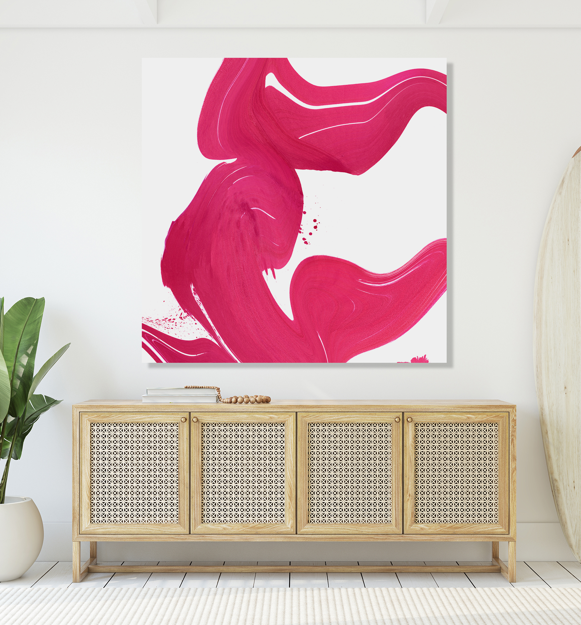 Lipstick Artist Enhanced Canvas Print by John Beard Collection - product image 2 for Resin Society