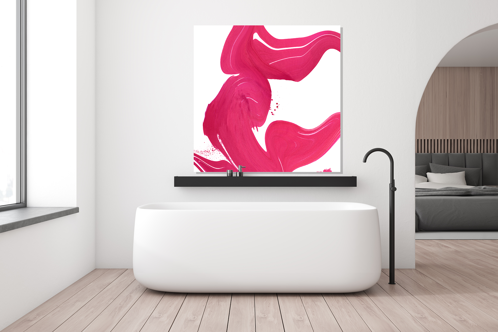 Lipstick Artist Enhanced Canvas Print by John Beard Collection - product image 3 for Resin Society