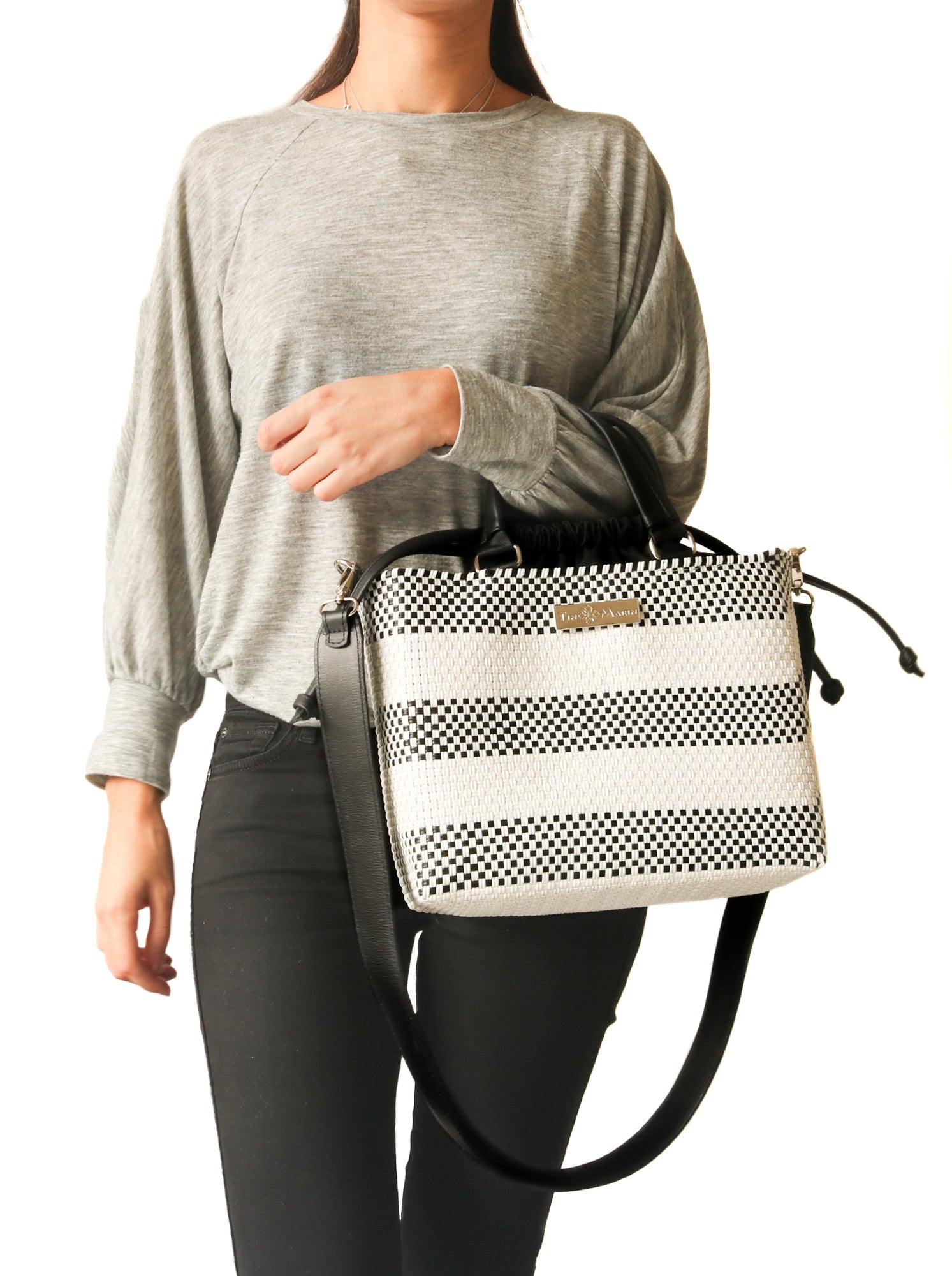 Lolo Medium Woven Crossbody Drawstring Bag by Tin Marin Brand - product image 5 for Resin Society