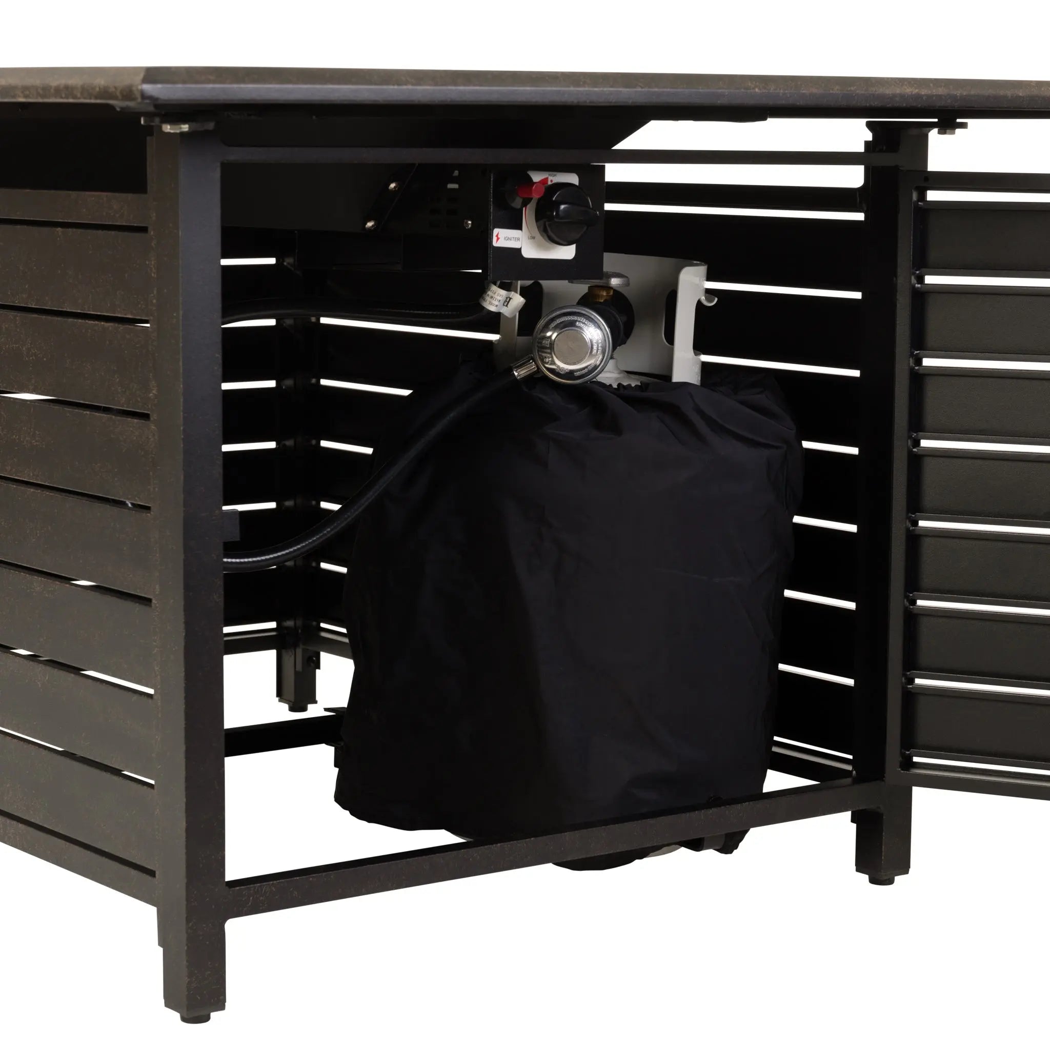 Longmont 48" Rectangular Aluminum Convertible Gas Fire Pit Table by Fire Sense/Balkene Home - product image 14 for Resin Society
