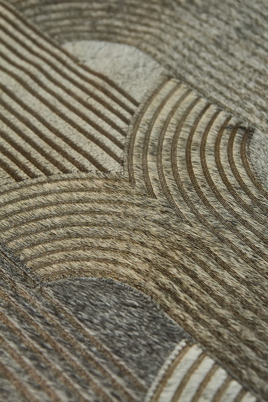 Loop Lasered - Custom Cowhide Rug by Homelosophy