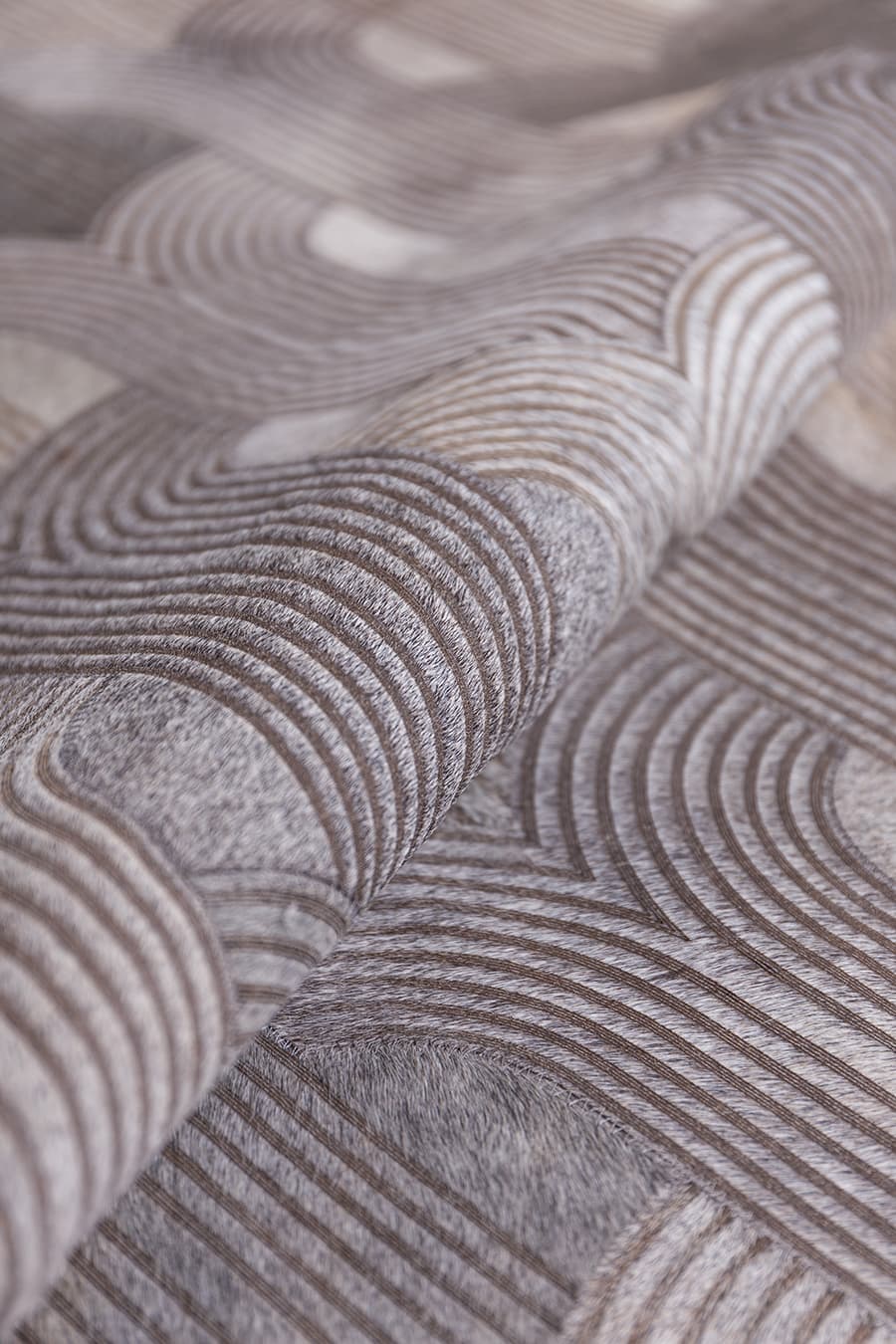 Loop Lasered - Custom Cowhide Rug by Homelosophy